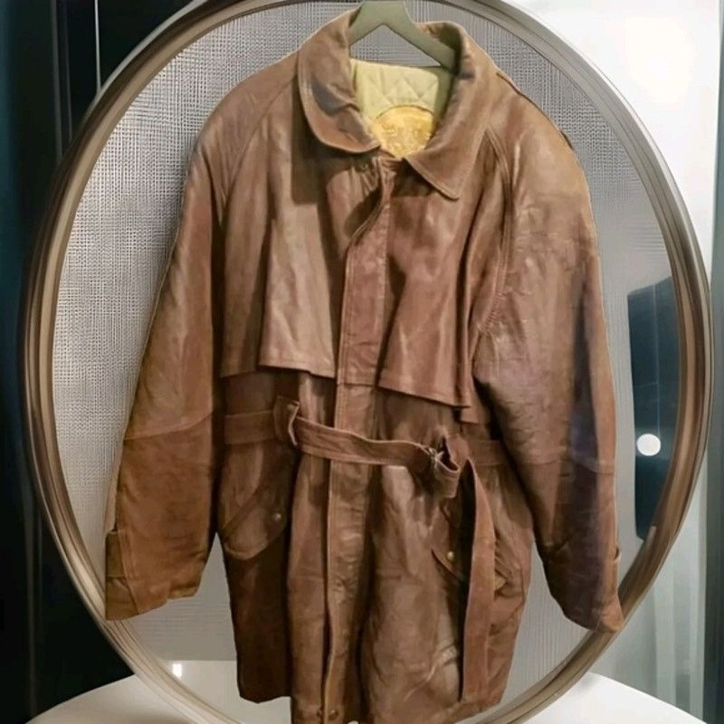 Other Laurence Roy Sheepskin Leather Coat Mens Jacket vintage 3/4 Size US M / EU 48-50 / 2 - 1 Thumbnail