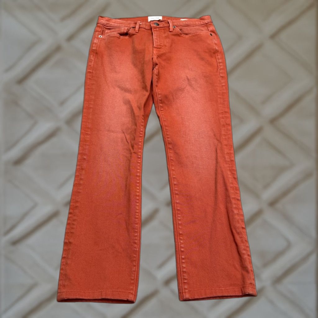 Frame Frame Jeans Men 32 Slim Denim Orange L'Homme FRAME Slim Fit Straight Leg with Stretch Size US 32 / EU 48 - 1 Thumbnail