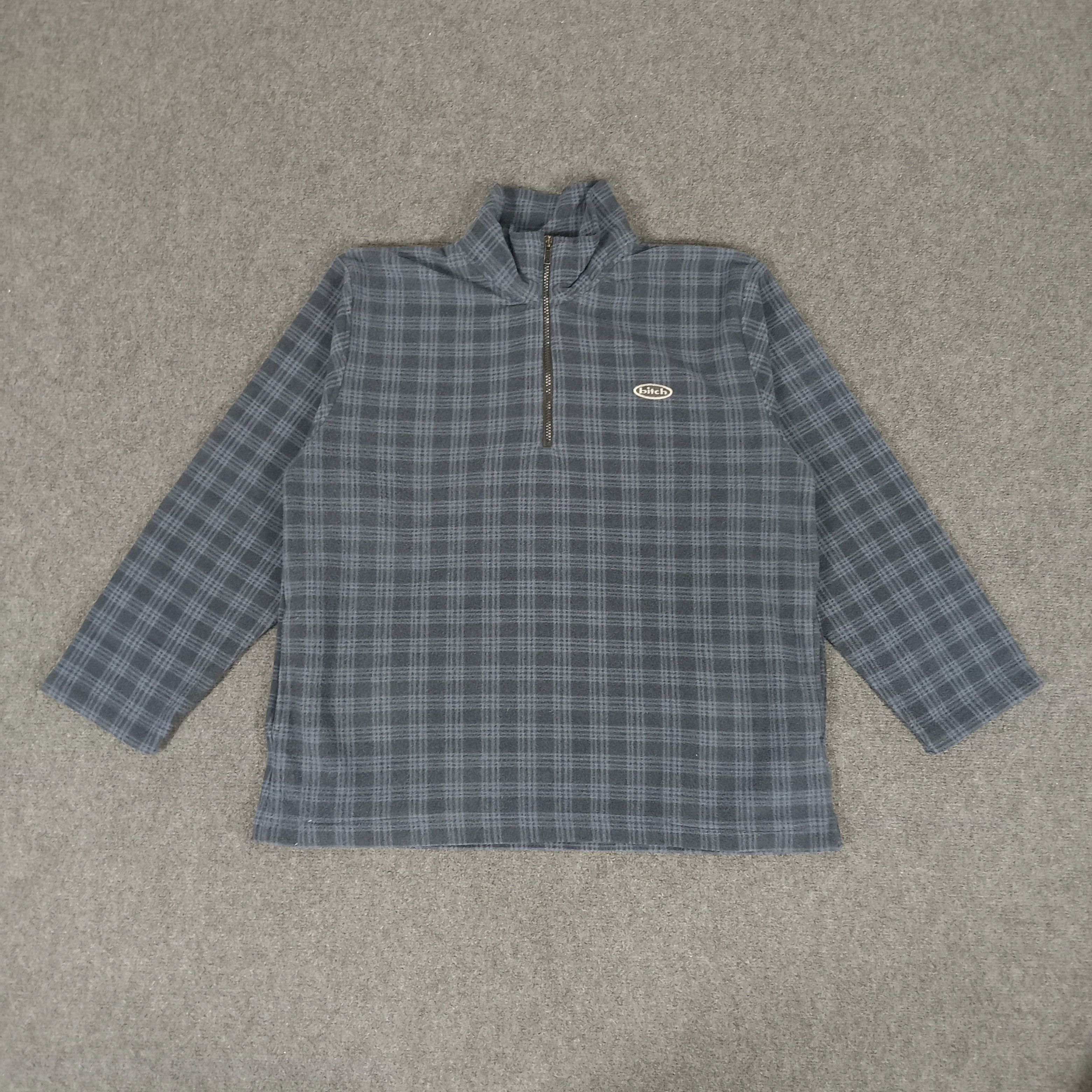Vintage Bitch Skateboard American Style Half Zipper Sweater Size US L / EU 52-54 / 3 - 1 Thumbnail