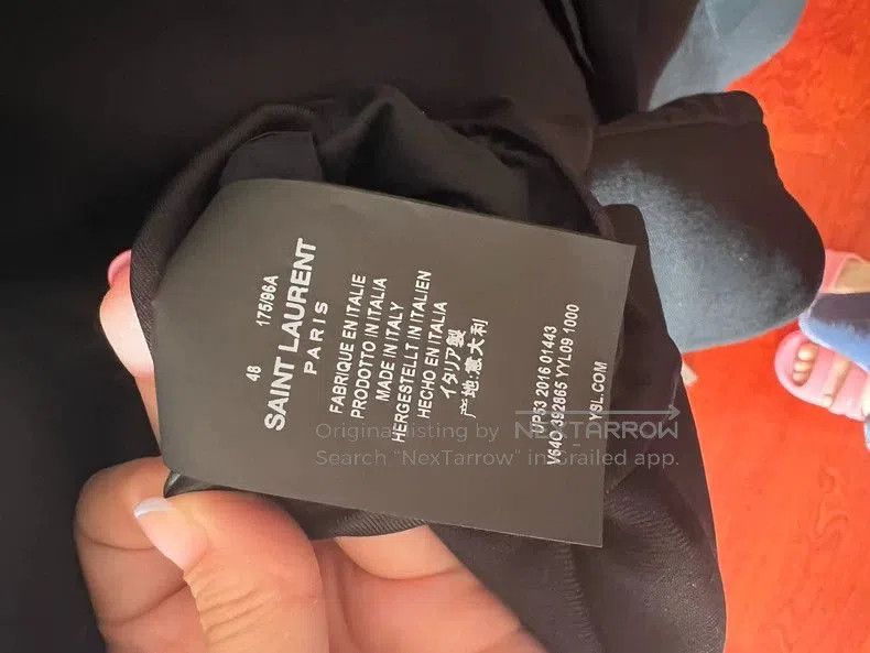 Saint Laurent Paris Saint Laurent Black Wool Blazer with Gold Buttons Size US M / EU 48-50 / 2 - 4 Thumbnail