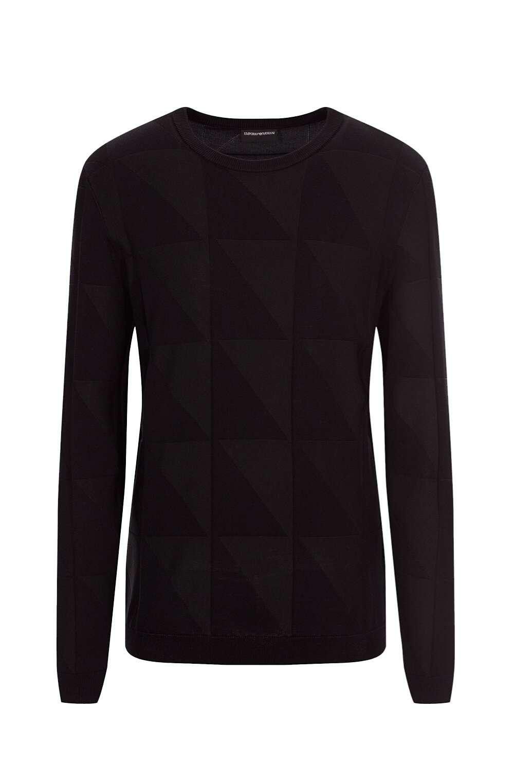 Emporio Armani Emporio Armani Patterned Triangle Light Knit Size US M / EU 48-50 / 2 - 1 Thumbnail