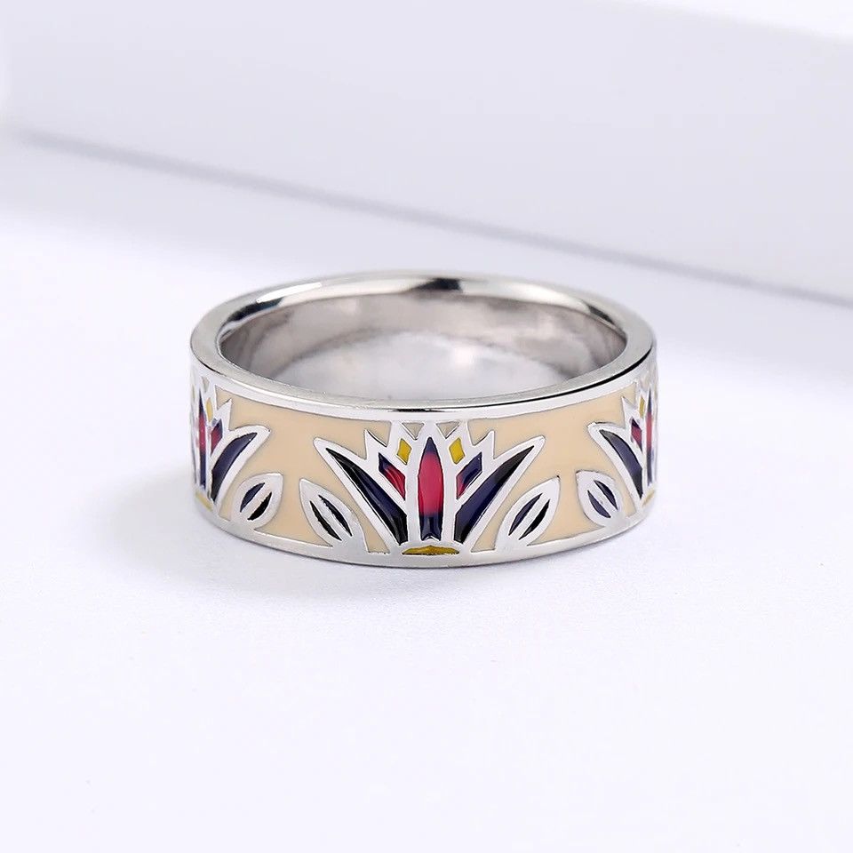 Jewelry × Vintage Classic Grass Shape Ring Size ONE SIZE - 4 Thumbnail