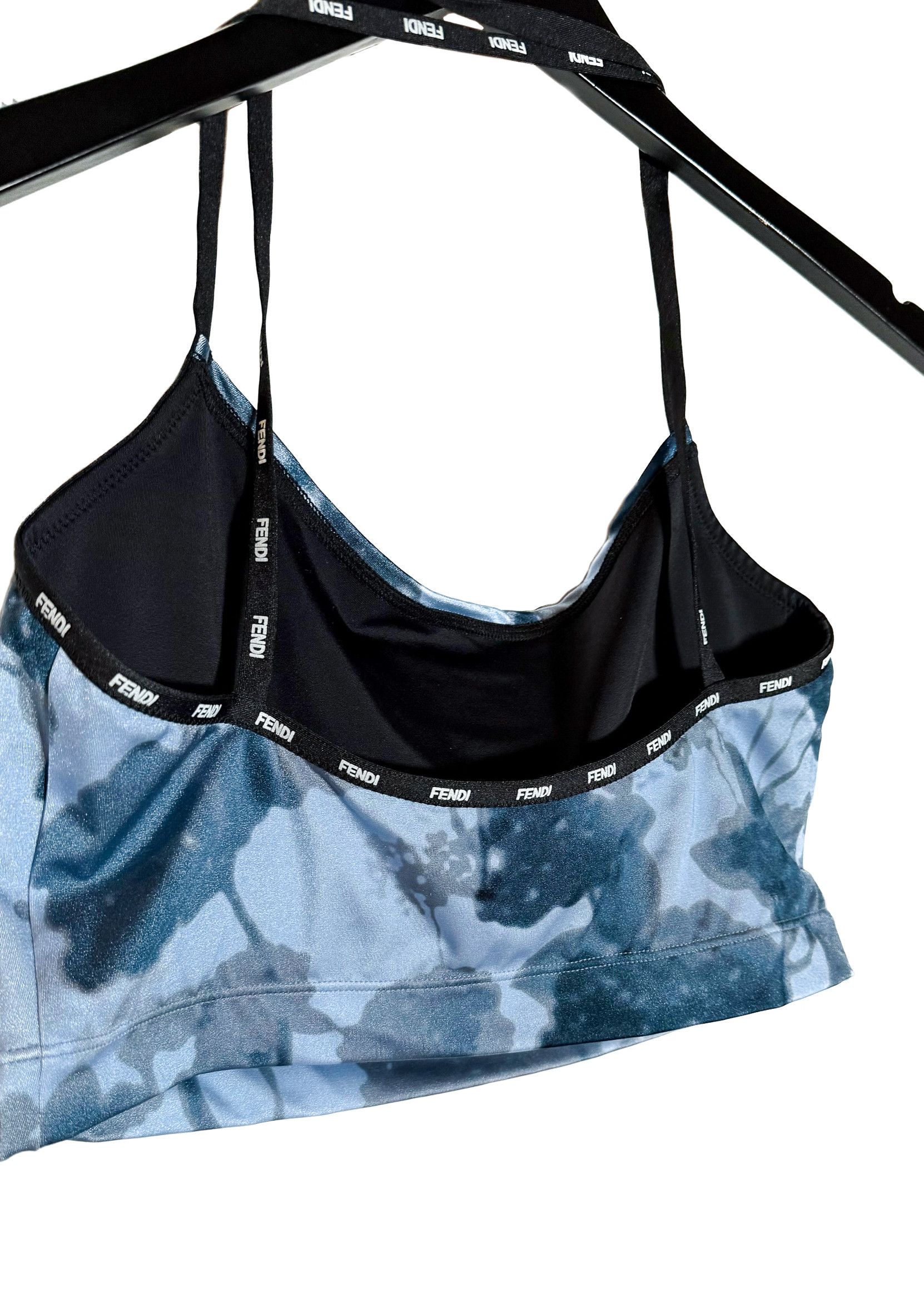 Fendi Fendi Blue Shady Flowers Fitness Top Size M / US 6-8 / IT 42-44 - 5 Thumbnail