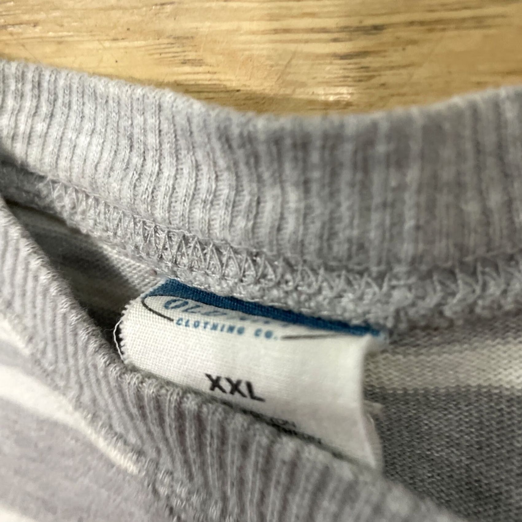 Old Navy VINTAGE OLD NAVY Striped Crew Neck Sweater Mens 2XL Gray White Preppy Casual Knit Pullover Short description Size US XXL / EU 58 / 5 - 4 Thumbnail