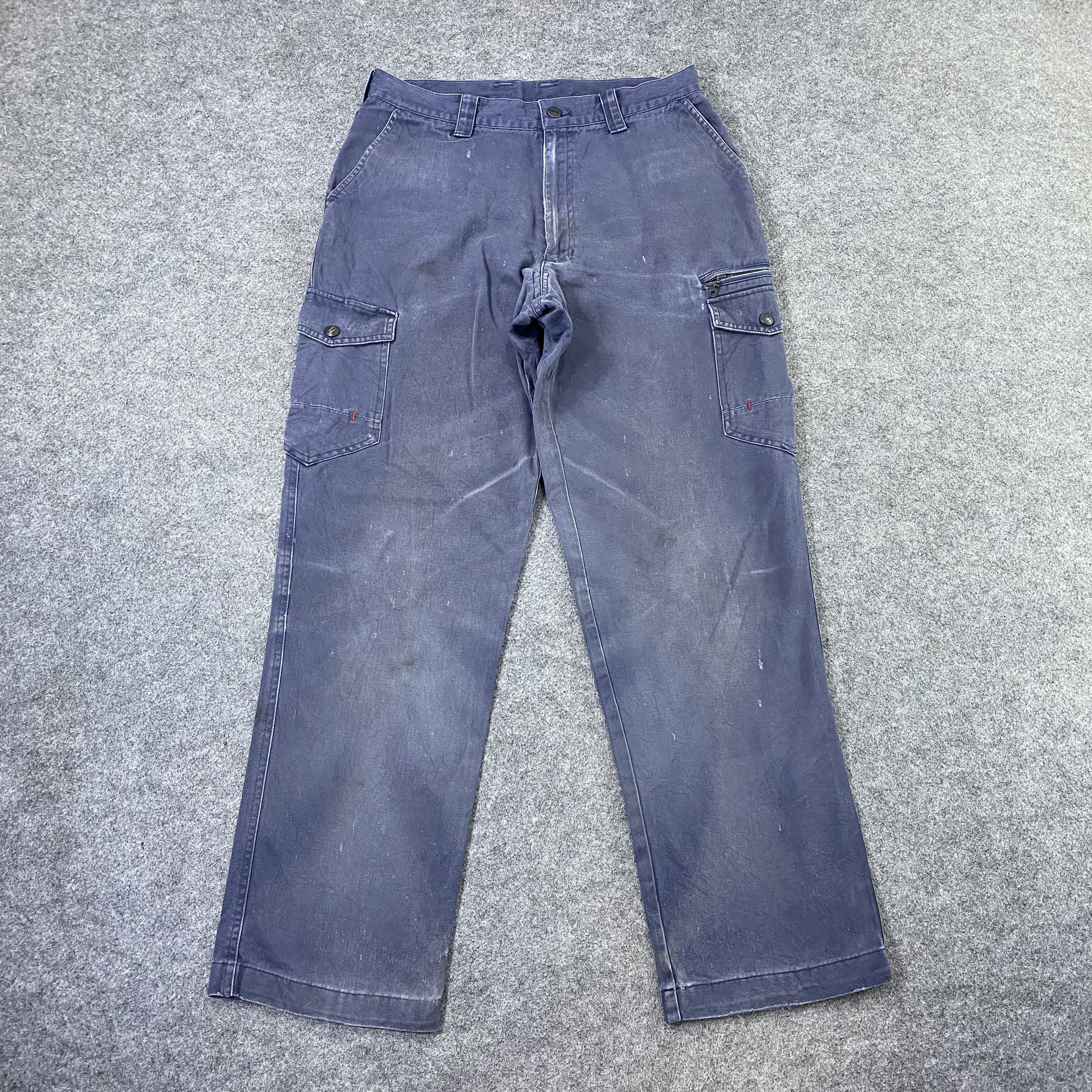 Japanese Brand Z Dragon Faded Cargo Multipocket Pants-C005 Size US 31 - 1 Thumbnail