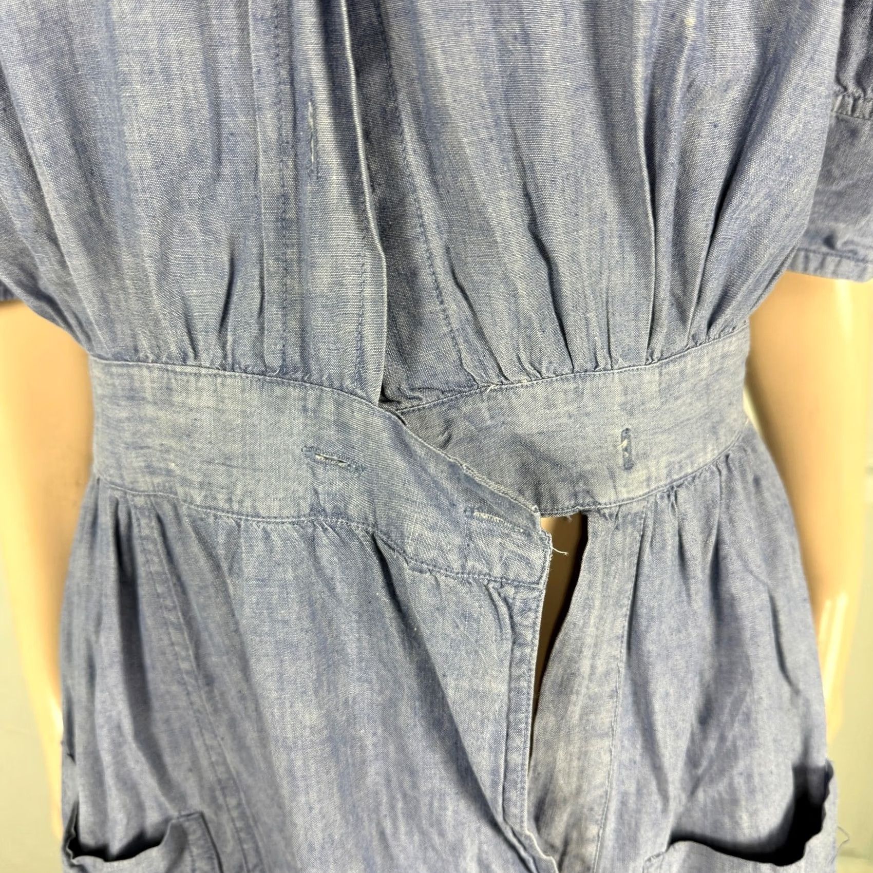 Vintage VINTAGE Aldrich & Dress 2XS Blue 50s Women Nures Uniform Chicago Cotton V17 Size XXS / US 00 / IT 34 - 3 Thumbnail