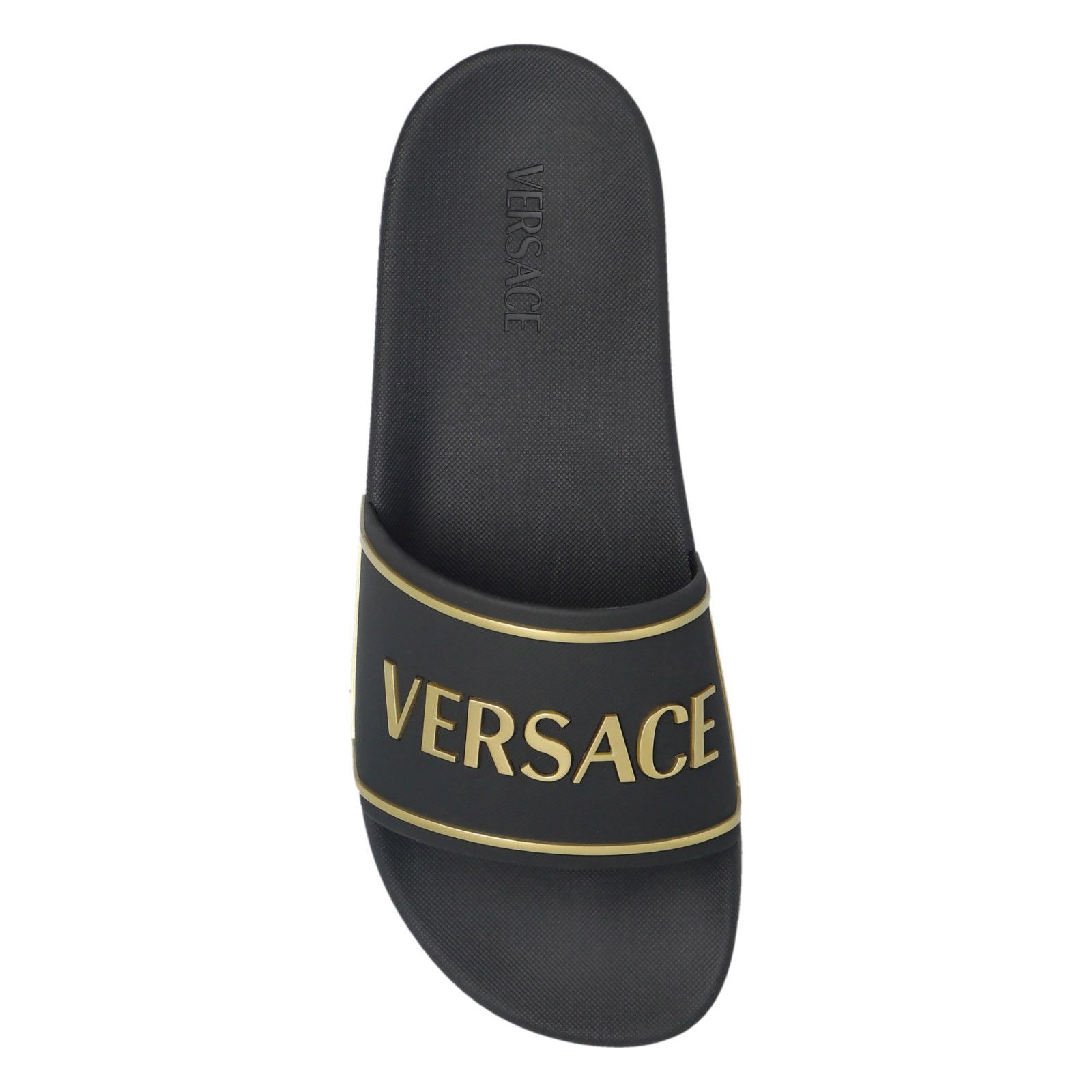 Versace VERSACE Black Rubber Slide Sandals New & Authentic (Men's si Size US 6 / EU 39 - 4 Thumbnail