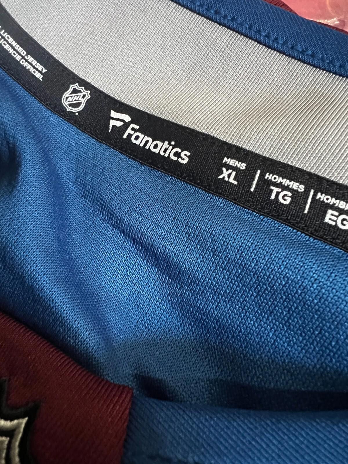 Designer Colorado Avalanche #88 Martin Necas Jersey Fanatics Men’s XL Size ONE SIZE - 7 Thumbnail