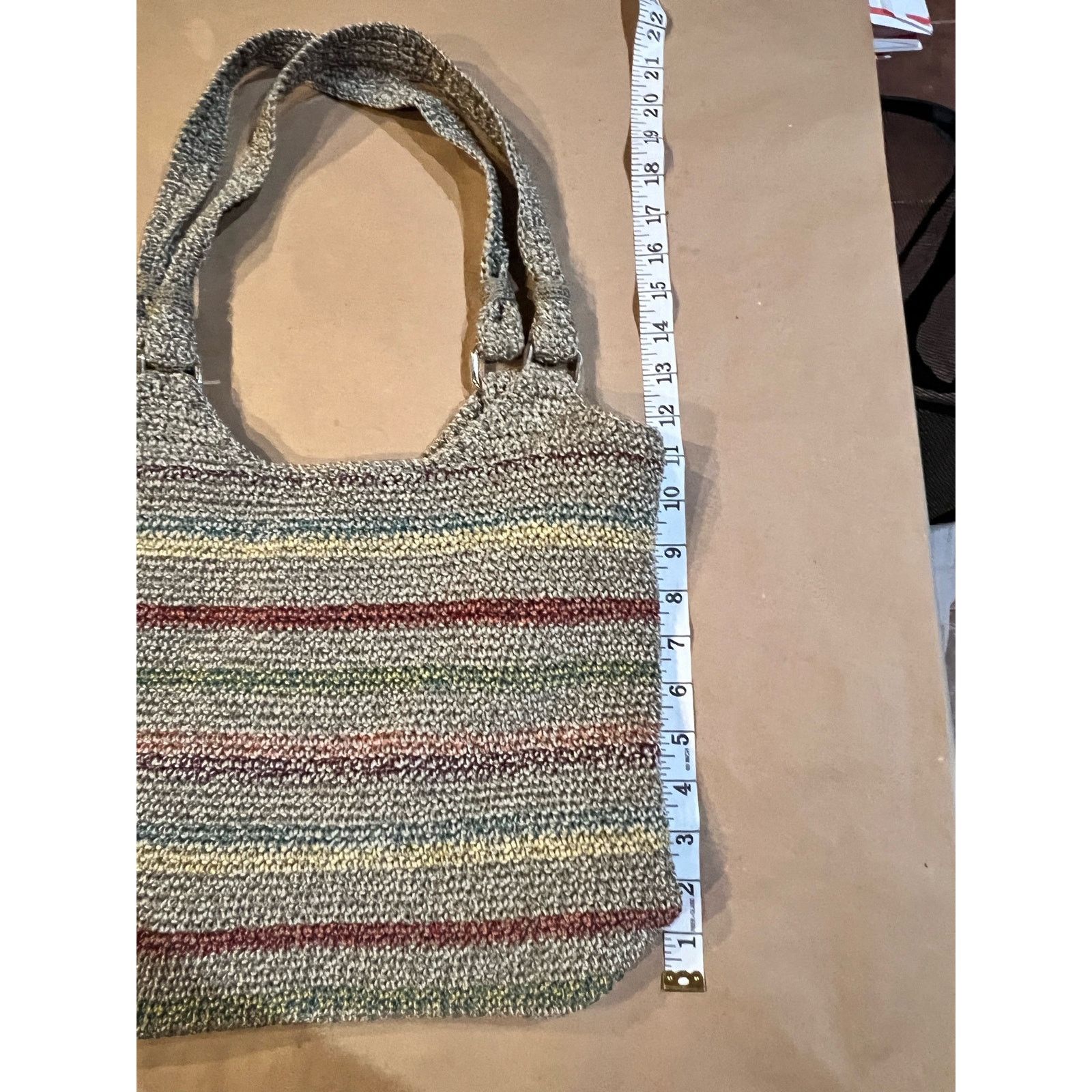 The Sak The Sak Purse Shoulder Bag Multicolored Crochet Rainbow Boho Size ONE SIZE - 6 Thumbnail