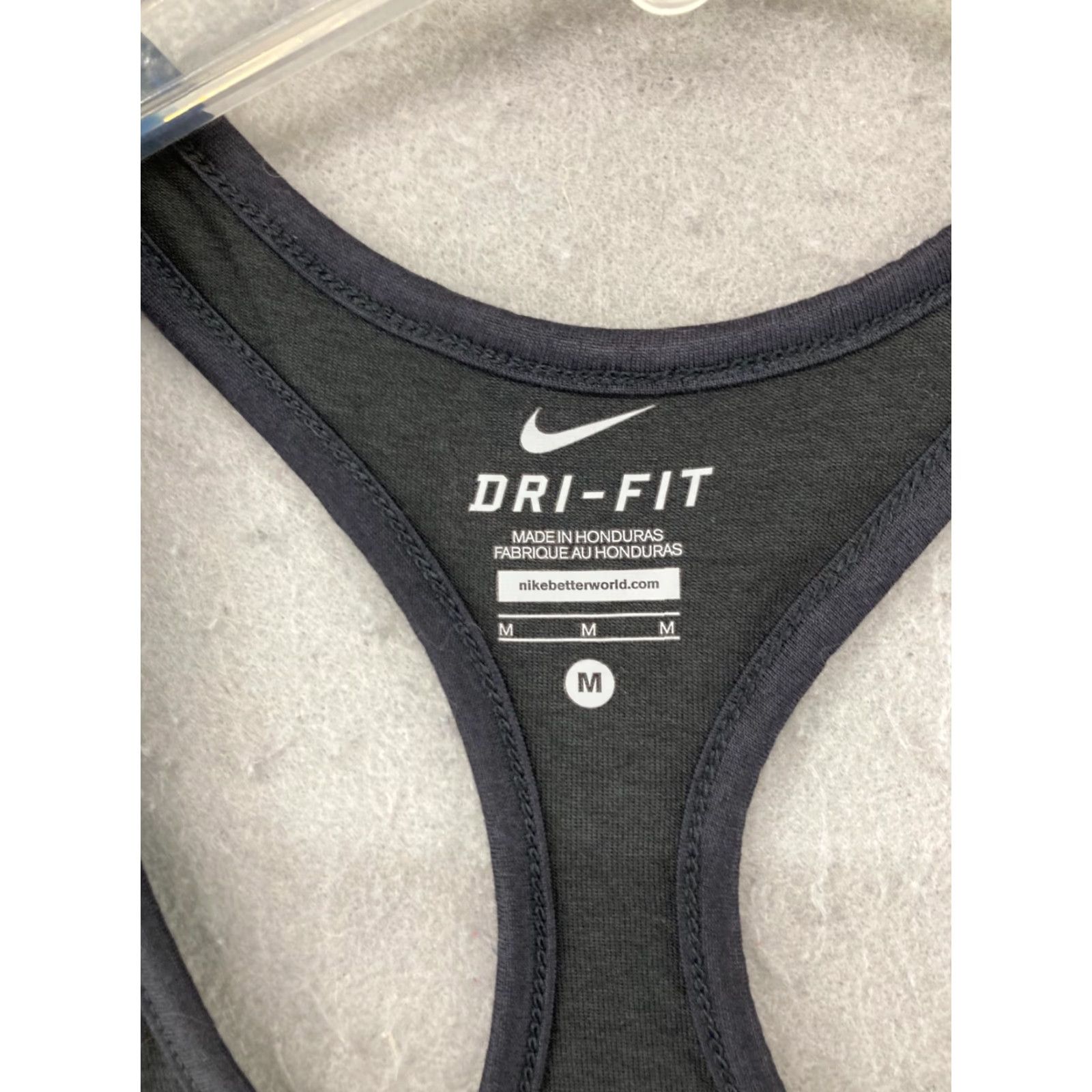 Nike Nike DriFit Womens Tanktop Medium Black Racerback Athletic Tank Shirt Womens Athletic Size M / US 6-8 / IT 42-44 - 4 Thumbnail