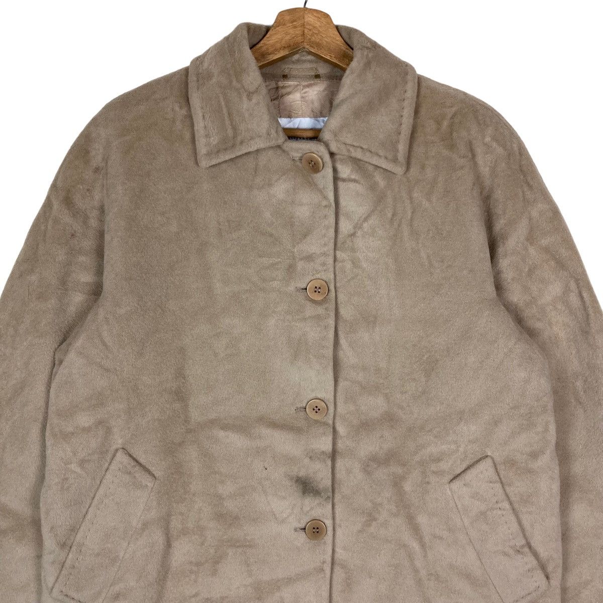 Max Mara Max Mara Womenswear Flat Button Medium Long Coat Wool Jacket Size S / US 4 / IT 40 - 2 Thumbnail
