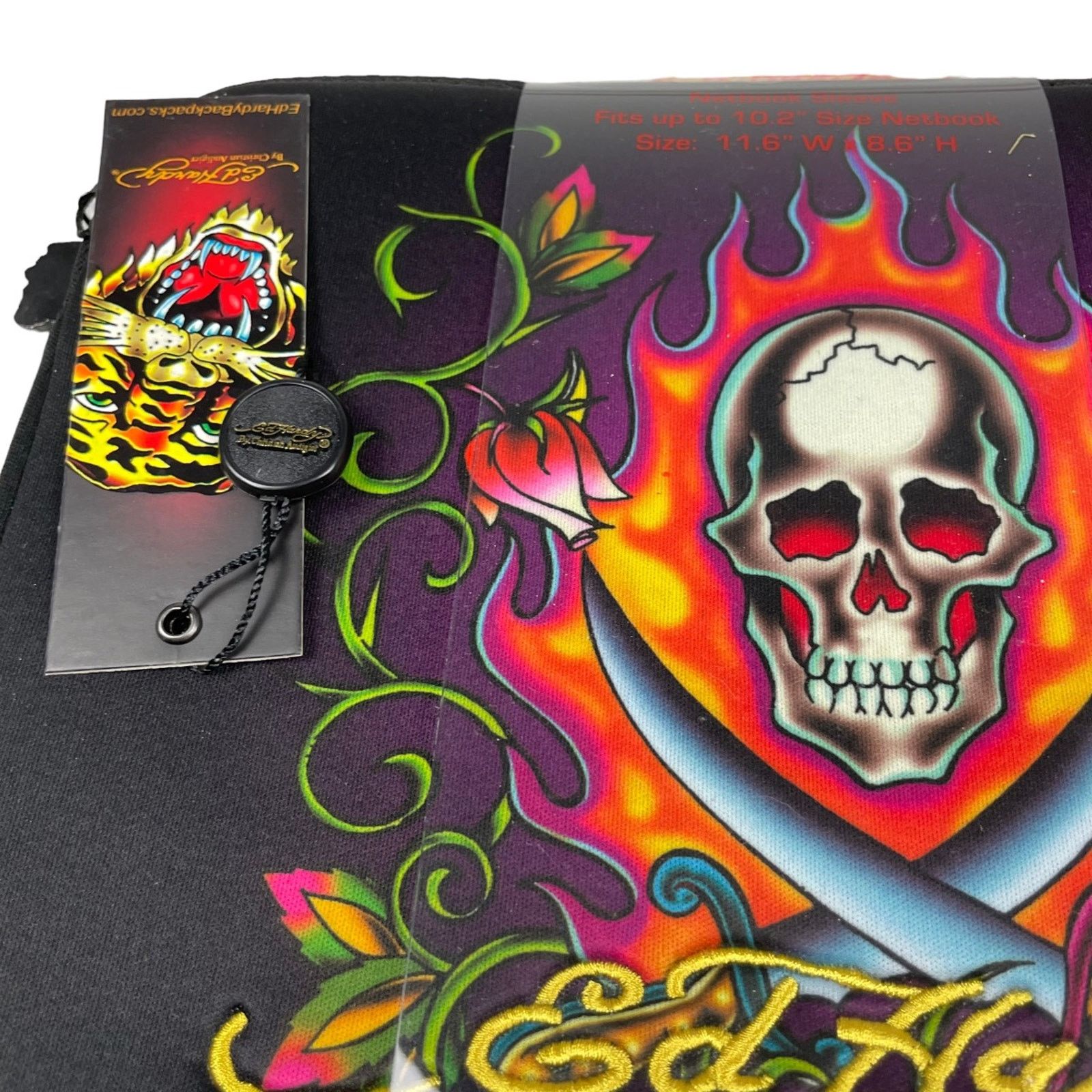 Christian Audigier × Ed Hardy × Vintage Laptop Sleeve Ed Hardy By Christian Audigier Vintage DS Size ONE SIZE - 2 Thumbnail