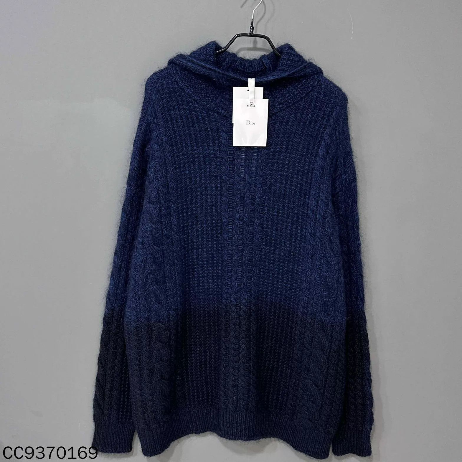 Dior Dior blue hooded wool sweater Size M / US 6-8 / IT 42-44 - 1 Thumbnail
