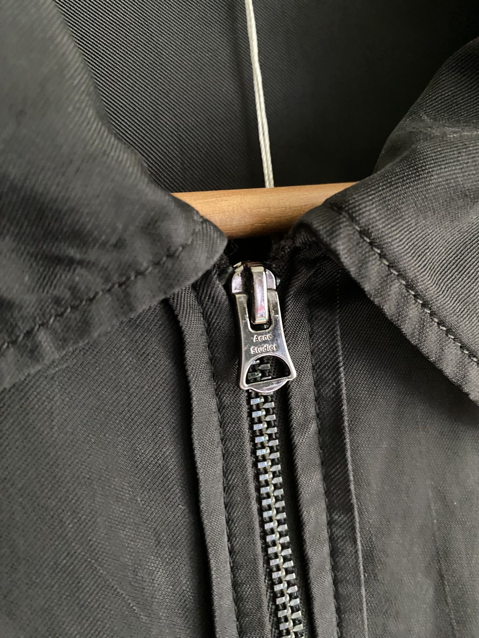 Acne Studios 48/M - Lightweight Zip Jacket - Silky Black Size US M / EU 48-50 / 2 - 9 Thumbnail