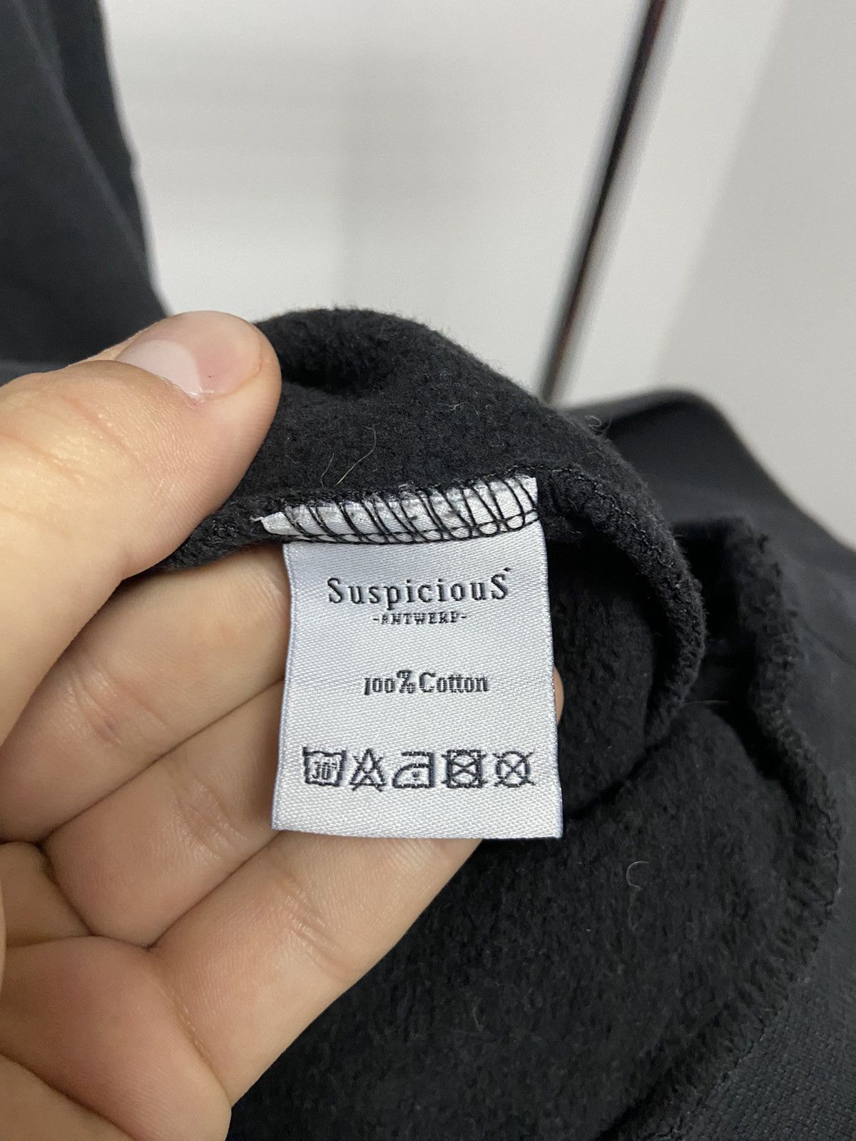 Japanese Brand × Suspicious Antwerp × Vintage Suspicious Antwerp Vintage Hoodie big Logo Y2K Size US XXL / EU 58 / 5 - 5 Thumbnail