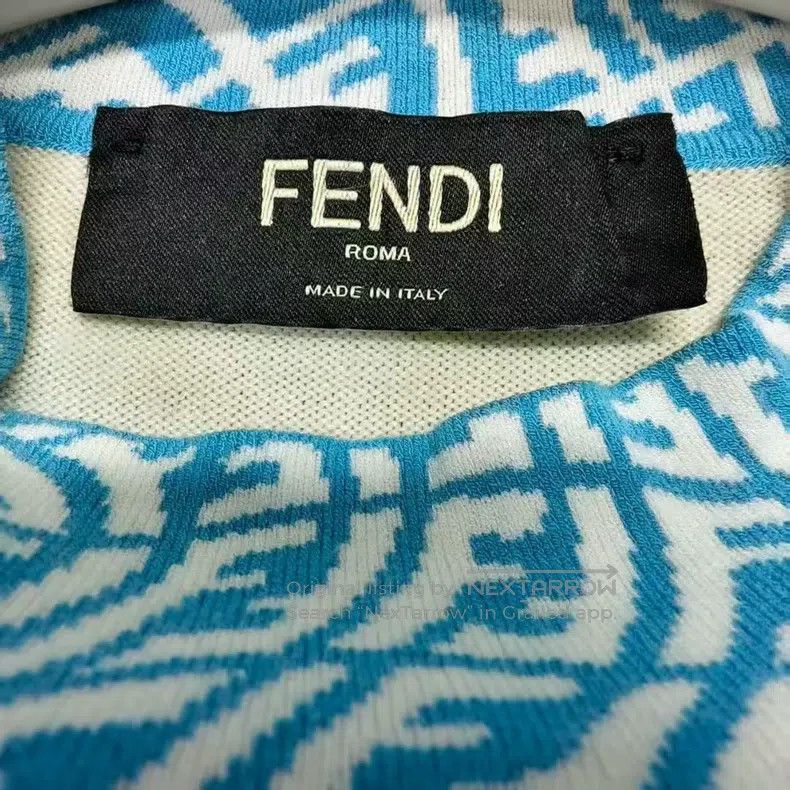 Fendi Fendi Beige with logo cashmere sweater Size US M / EU 48-50 / 2 - 3 Thumbnail