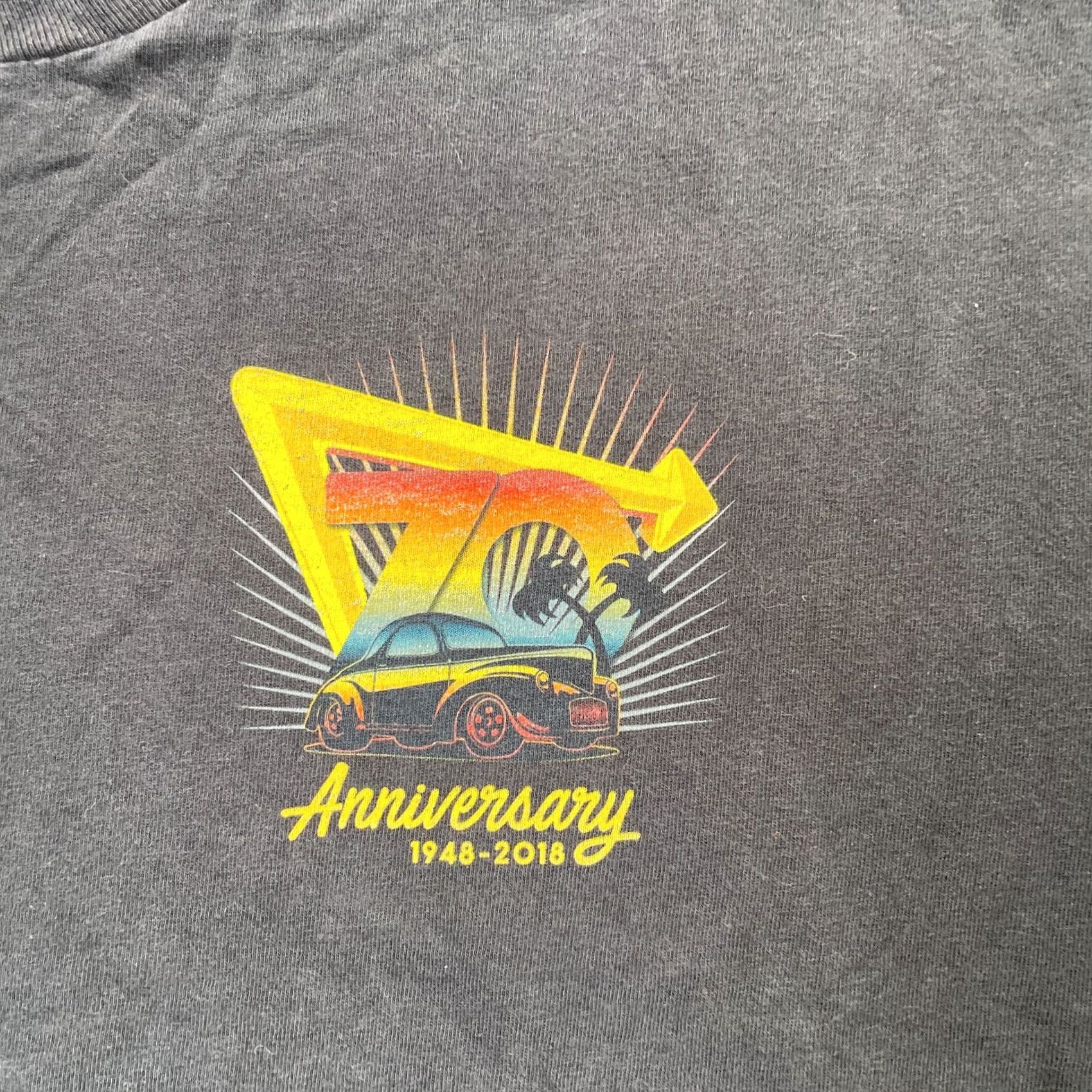 Logo 7 In N Out Burger Shirt Mens XL Black 70th Anniversary Graphic Logo Print Size US XL / EU 56 / 4 - 5 Thumbnail