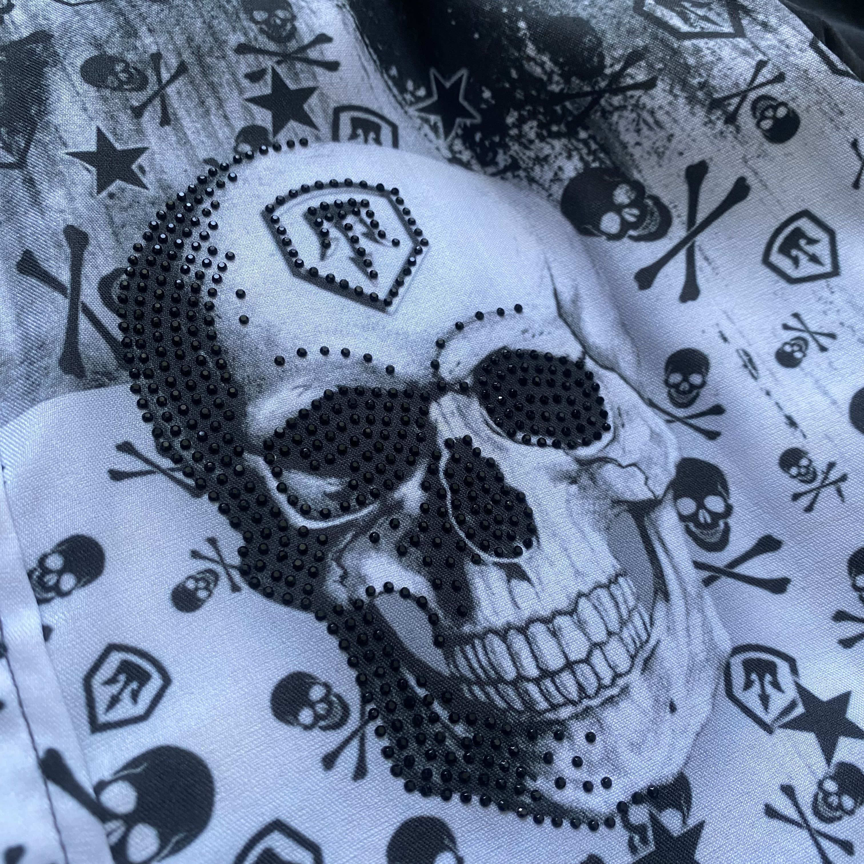 Affliction 💀Designer Phillip Plain style skull print shirt Y2K opium Size US L / EU 52-54 / 3 - 5 Thumbnail