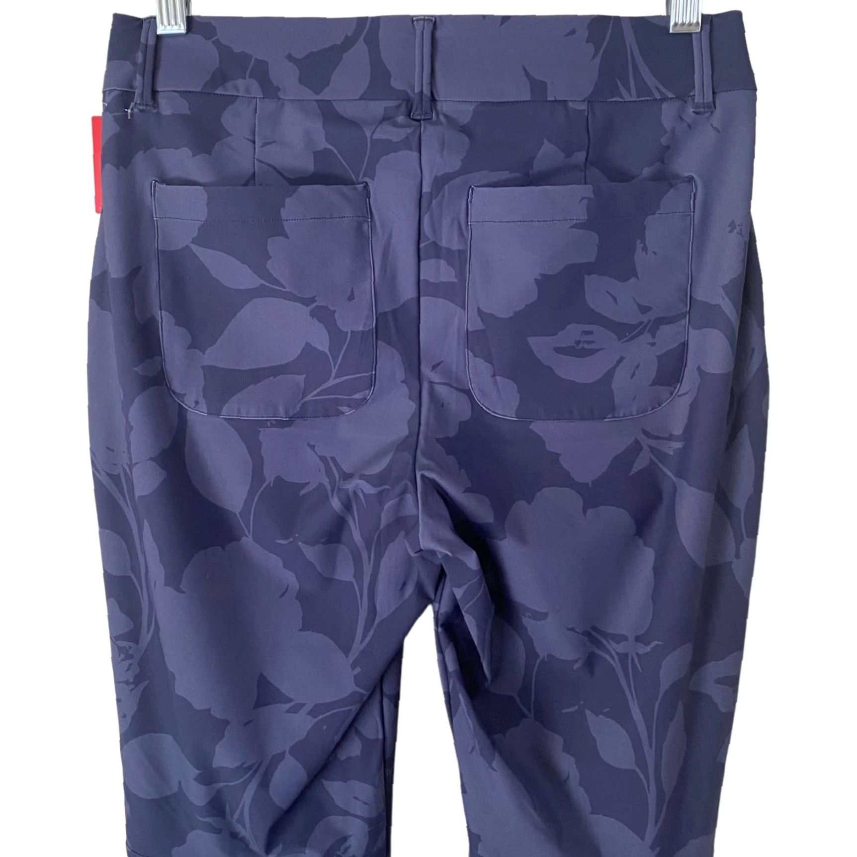 Spanx VINTAGE Spanx Sunshine Kick Flare Pants Blue Floral High-Rise Stretch Petite Small New Size 28" / US 6 / IT 42 - 6 Thumbnail