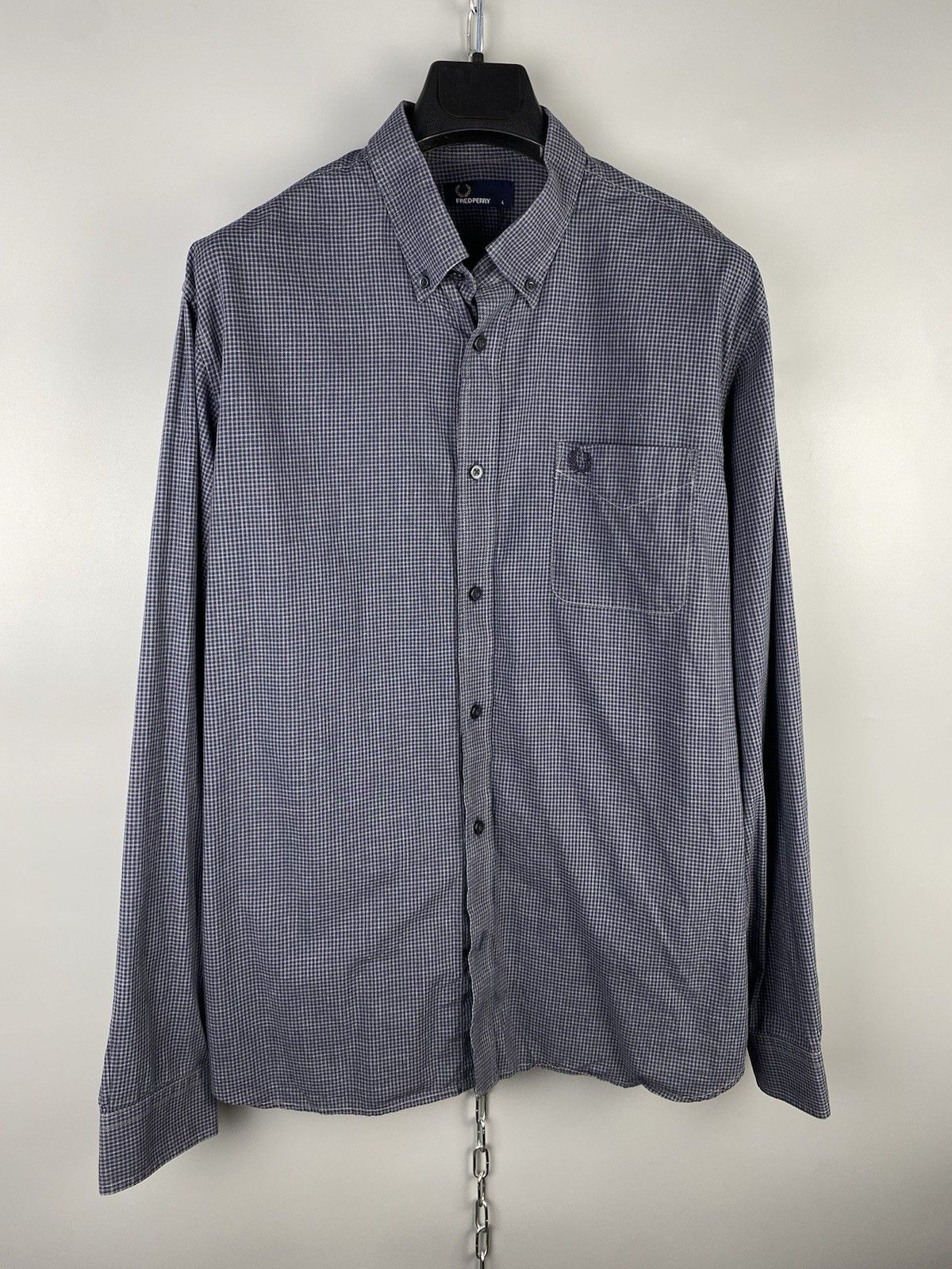 Fred Perry Fred Perry Cotton Check Button Long Sleeve Shirt Size US L / EU 52-54 / 3 - 2 Thumbnail