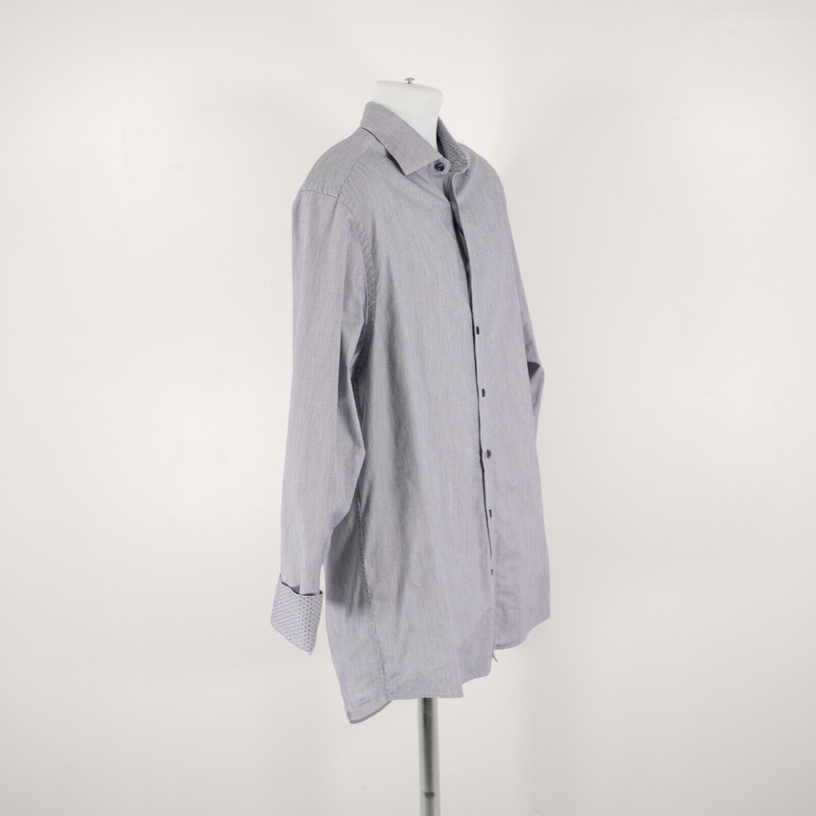 Charles Tyrwhitt Charles Tyrwhitt Classic Fit Purple Flip Cuff 16.5 / 35 Coll Size US XL / EU 56 / 4 - 6 Thumbnail