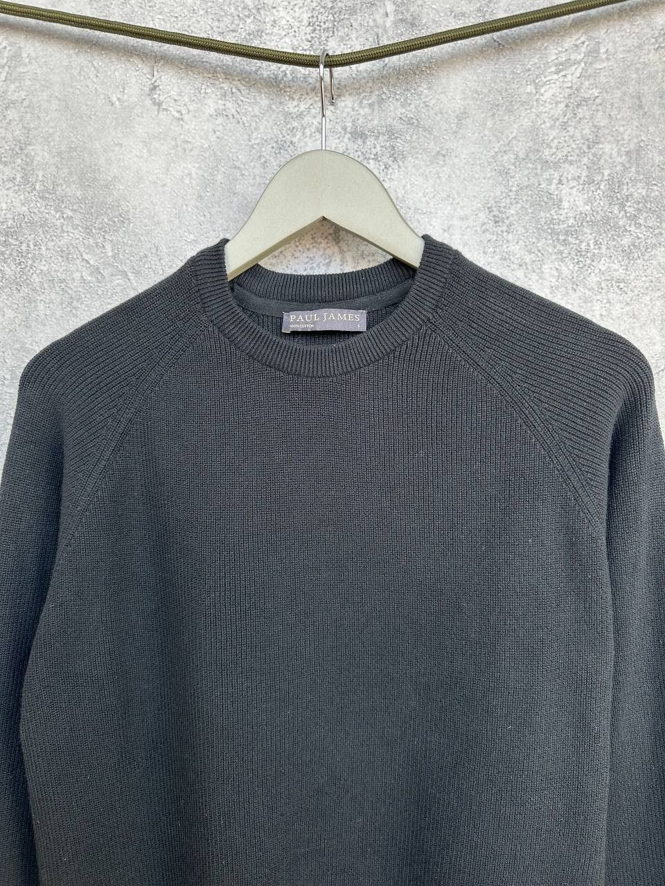 Paul James Paul James Waffle Knit Sweater Black Crew Jumper Sweatshirt Size US S / EU 44-46 / 1 - 4 Thumbnail