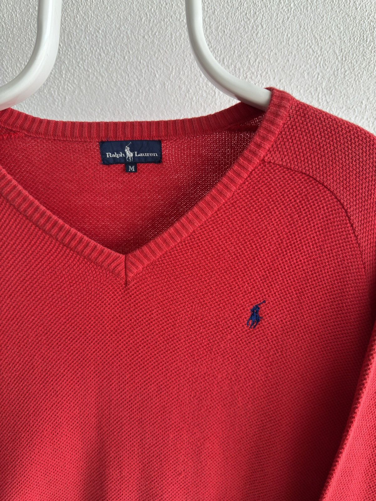 Polo Ralph Lauren Vintage Polo Ralph Lauren Hand Knit V Neck Sweatshirt Size M / US 6-8 / IT 42-44 - 3 Thumbnail