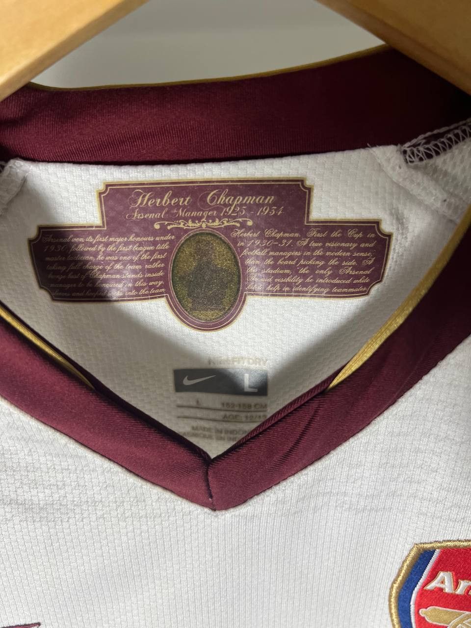Nike VINTAGE NIKE FC ARSENAL LONDON ENGLAND SOCCER JERSEY RETRO Size US XS / EU 42 / 0 - 5 Thumbnail