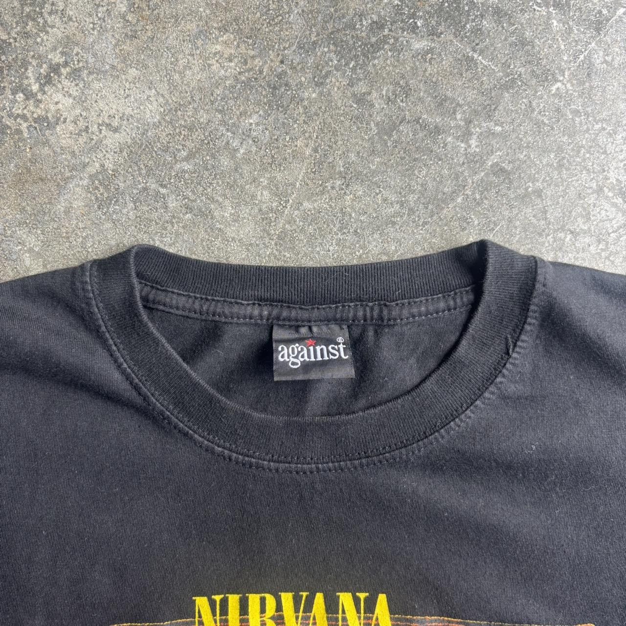 Vintage Y2K Black Nirvana Grunge Band Tee