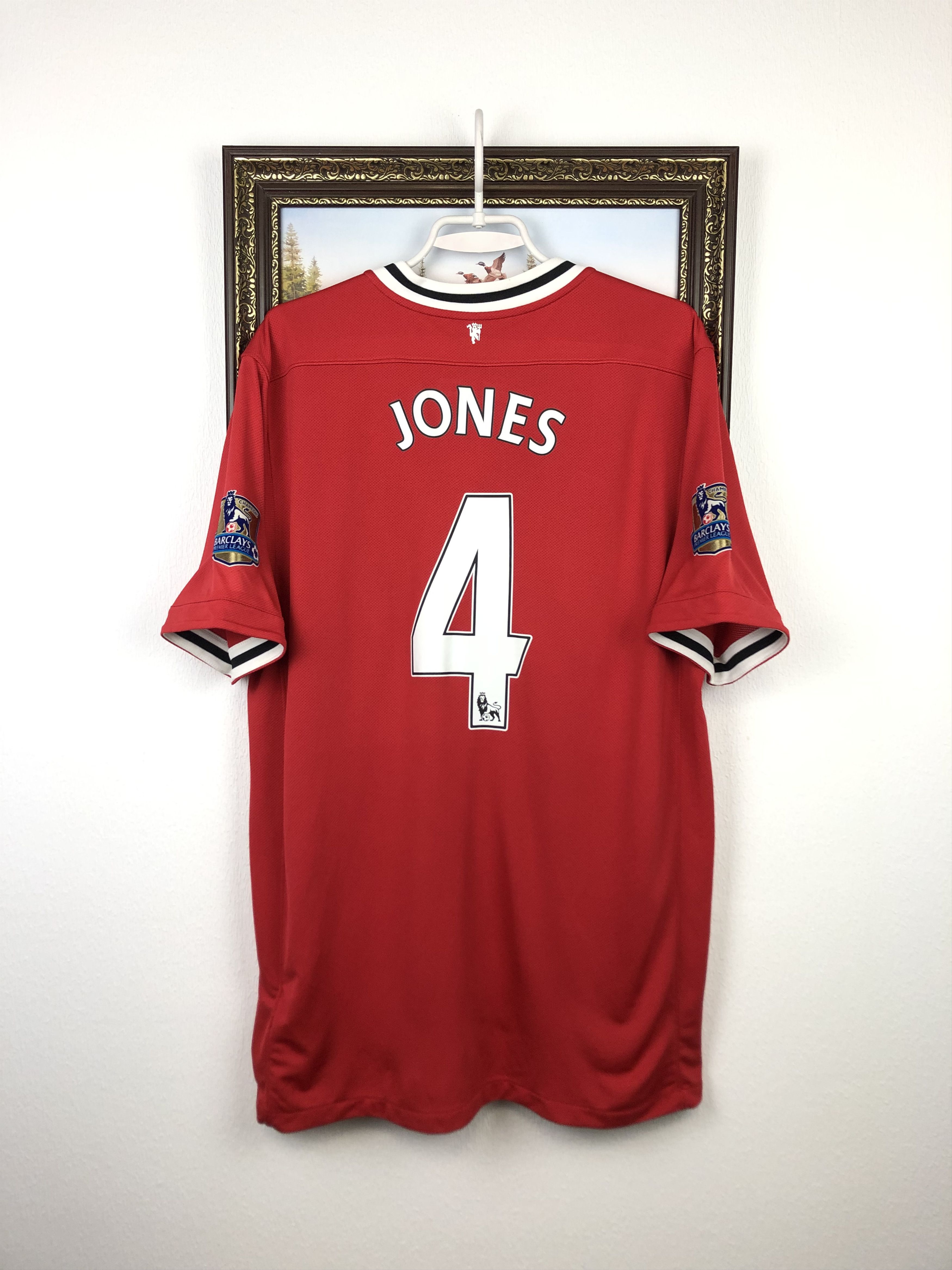 Nike Manchester United football shirt 2011 Soccer Jones Jersey Size US XL / EU 56 / 4 - 1 Thumbnail