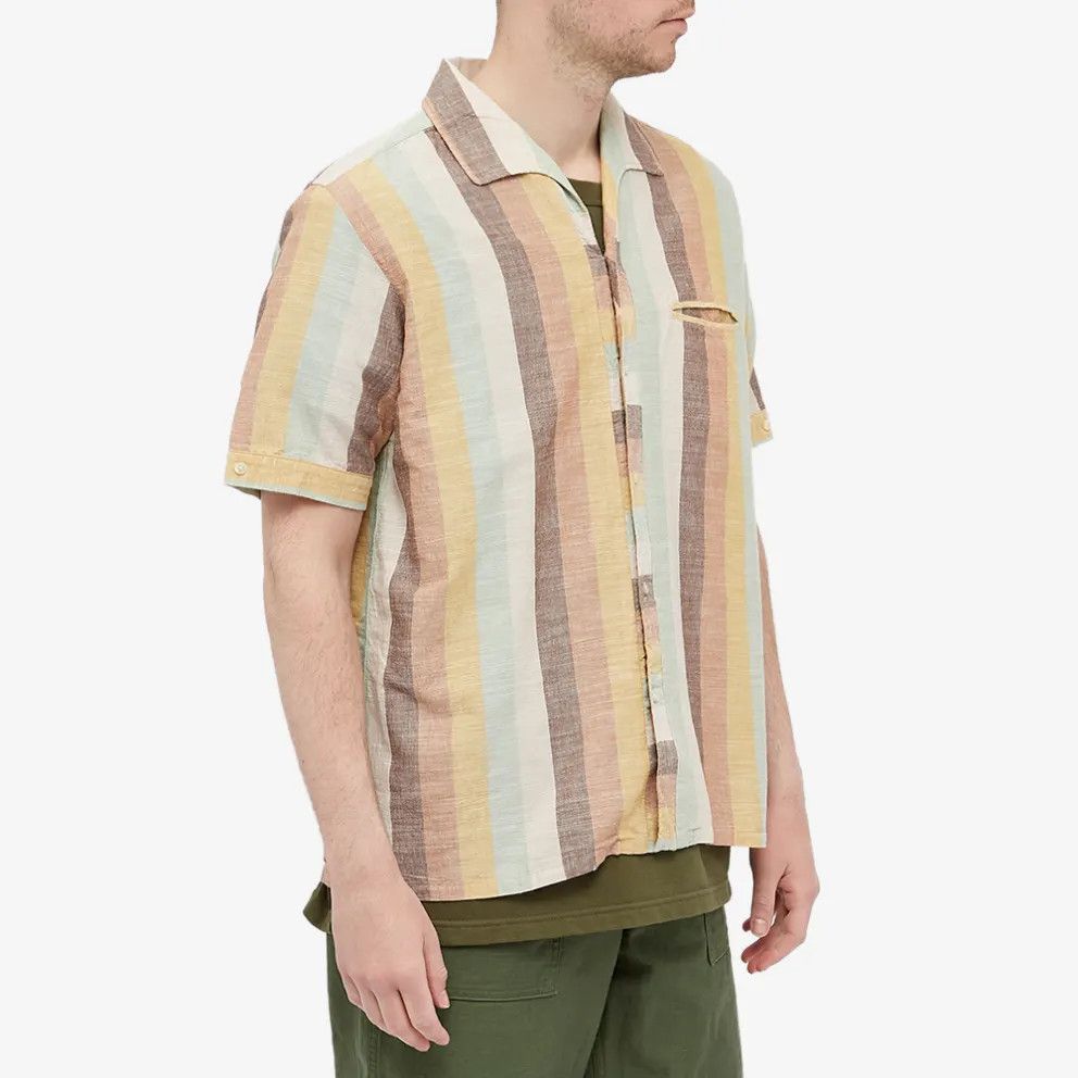 Beams Plus Short Sleeve Italian Collar Stripe Shirt Size US S / EU 44-46 / 1 - 2 Thumbnail