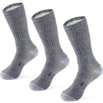 Other Merino Merino Wool Boot Socks - 3 Pairs - Large - Grey - NEW Size ONE SIZE - 1 Preview