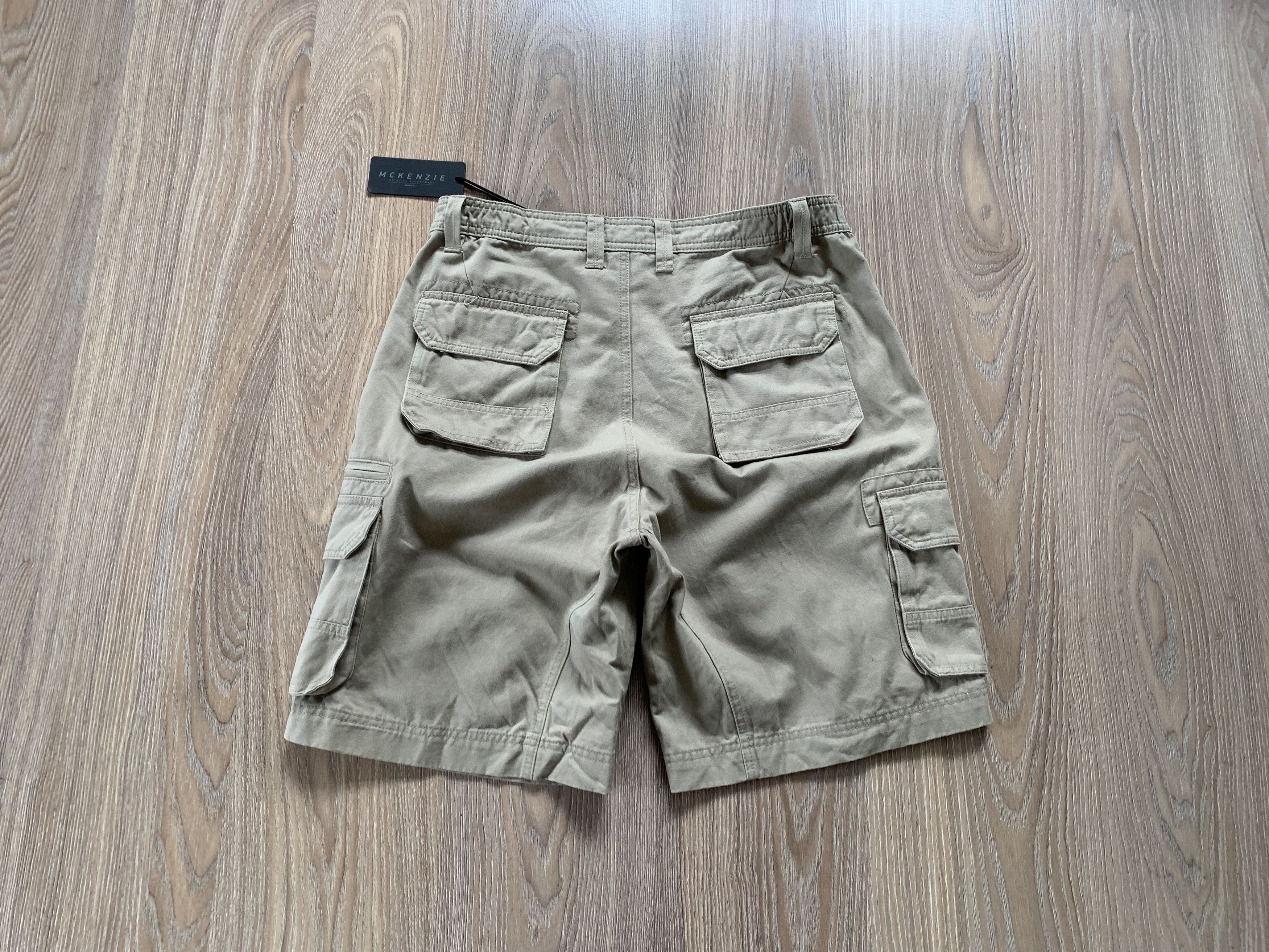 Other Mckenzie Mens Beige Cotton Cargo Shorts Size US 34 / EU 50 - 3 Thumbnail