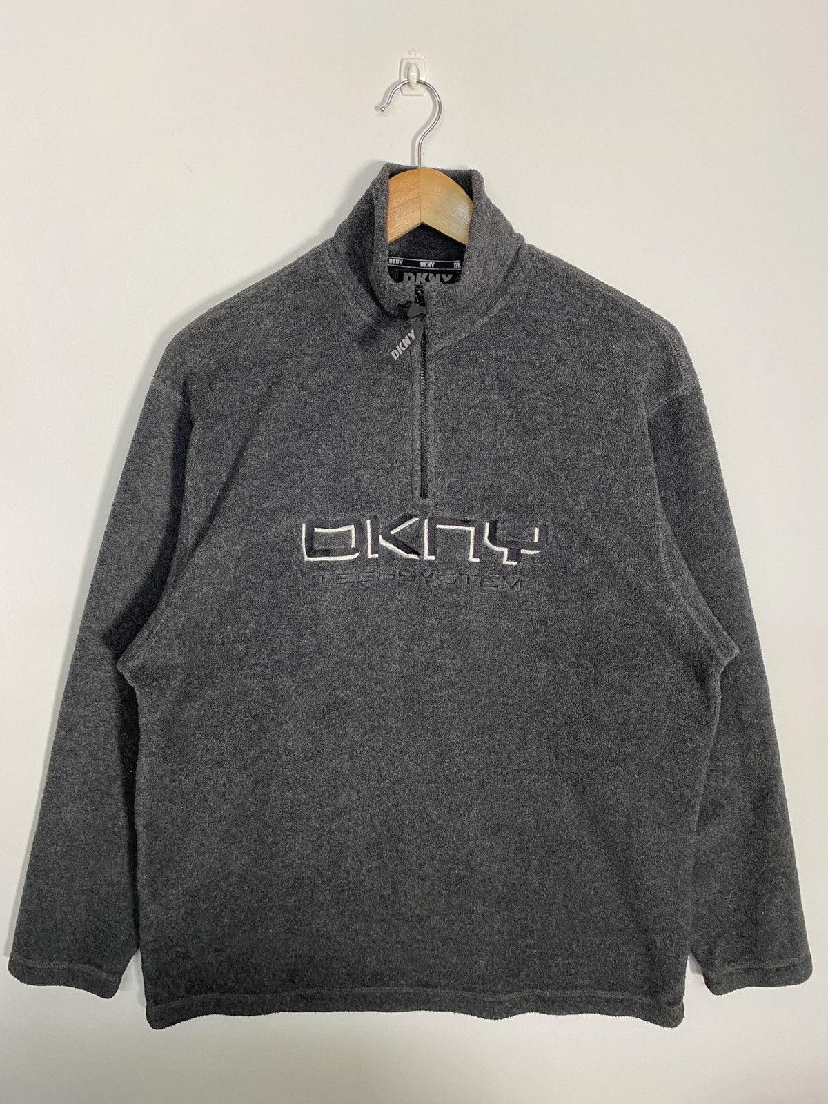DKNY DKNY Tech system Embroidery Half Zipper Sweatshirt Size US M / EU 48-50 / 2 - 1 Thumbnail