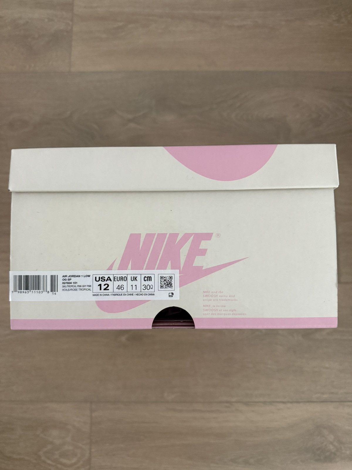 Nike × Travis Scott Travis Scott x Air Jordan 1 Low Sail Tropical Pink Size US 12 / EU 45 - 13 Thumbnail