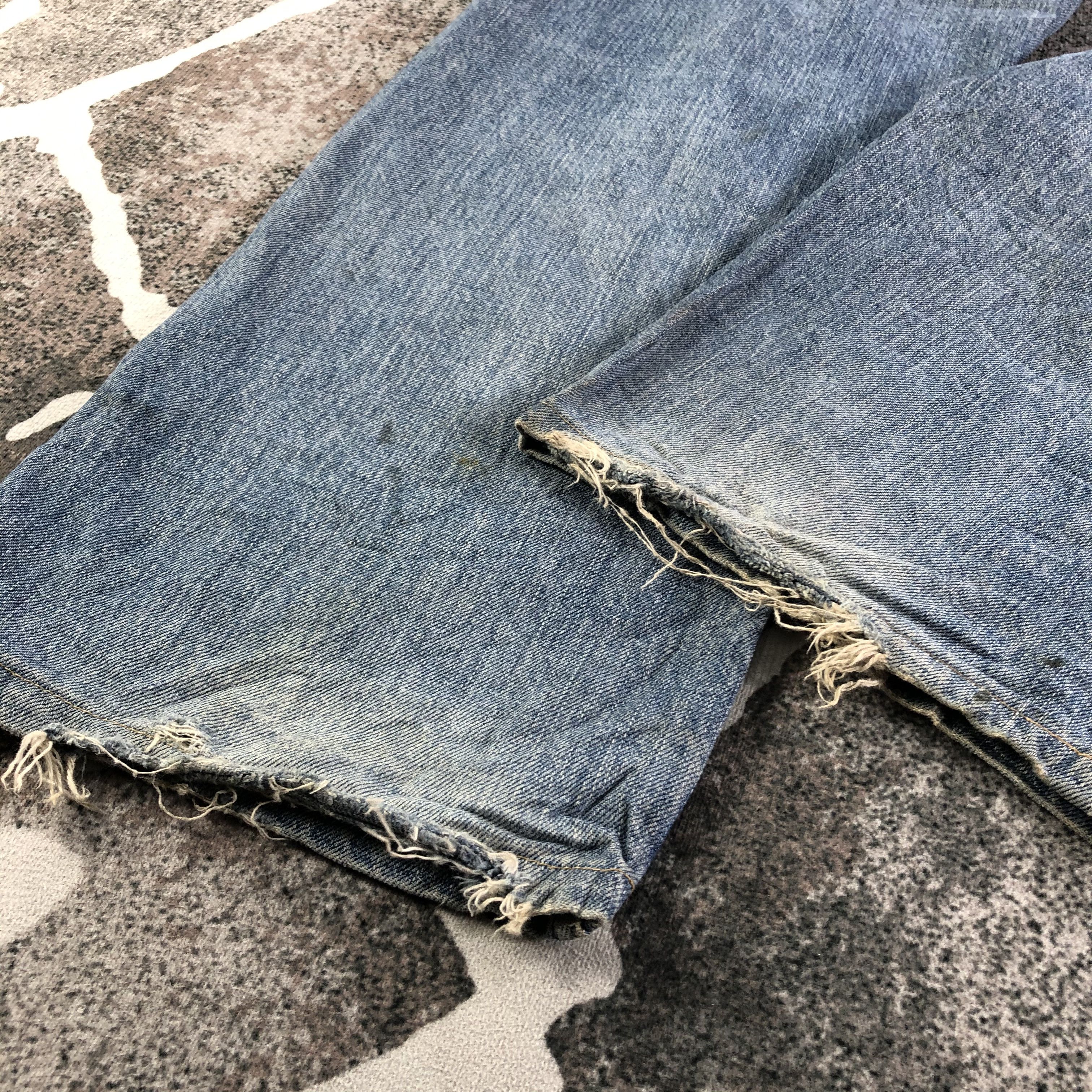 Levi's Vintage Levis 503 Redline Jeans Ripped Selvedge Denim KJ2856 Size US 34 / EU 50 - 6 Thumbnail