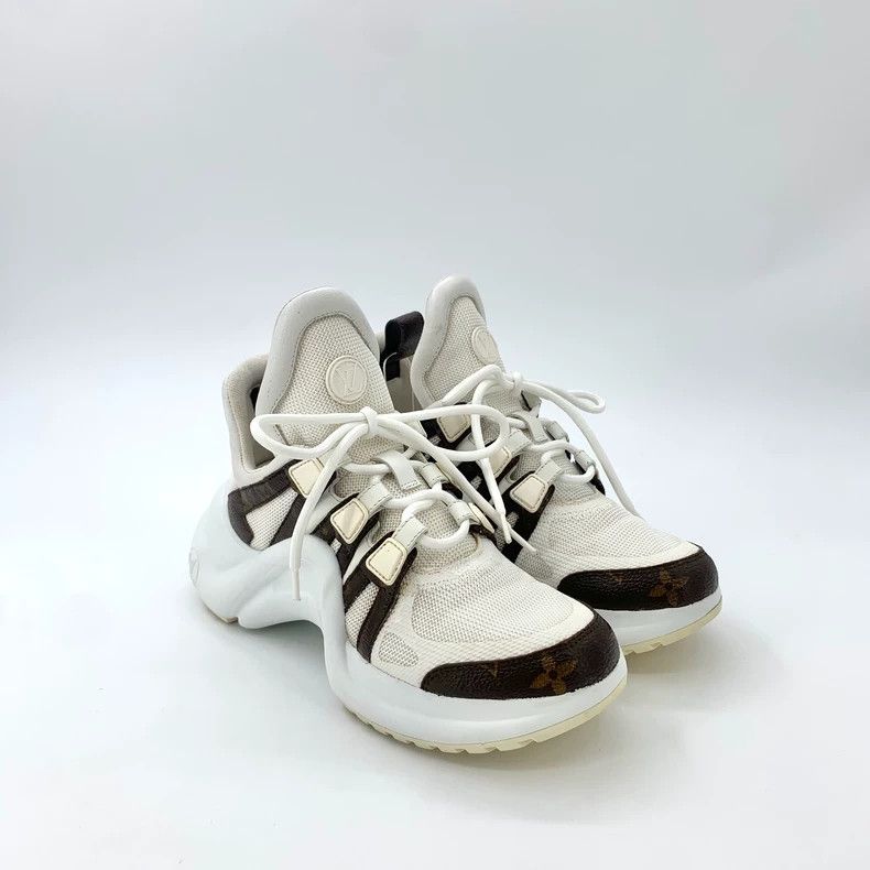 Louis Vuitton Louis Vuitton Color-block logo presbyopic lace-up casual s Size US 5 / IT 35 - 2 Thumbnail