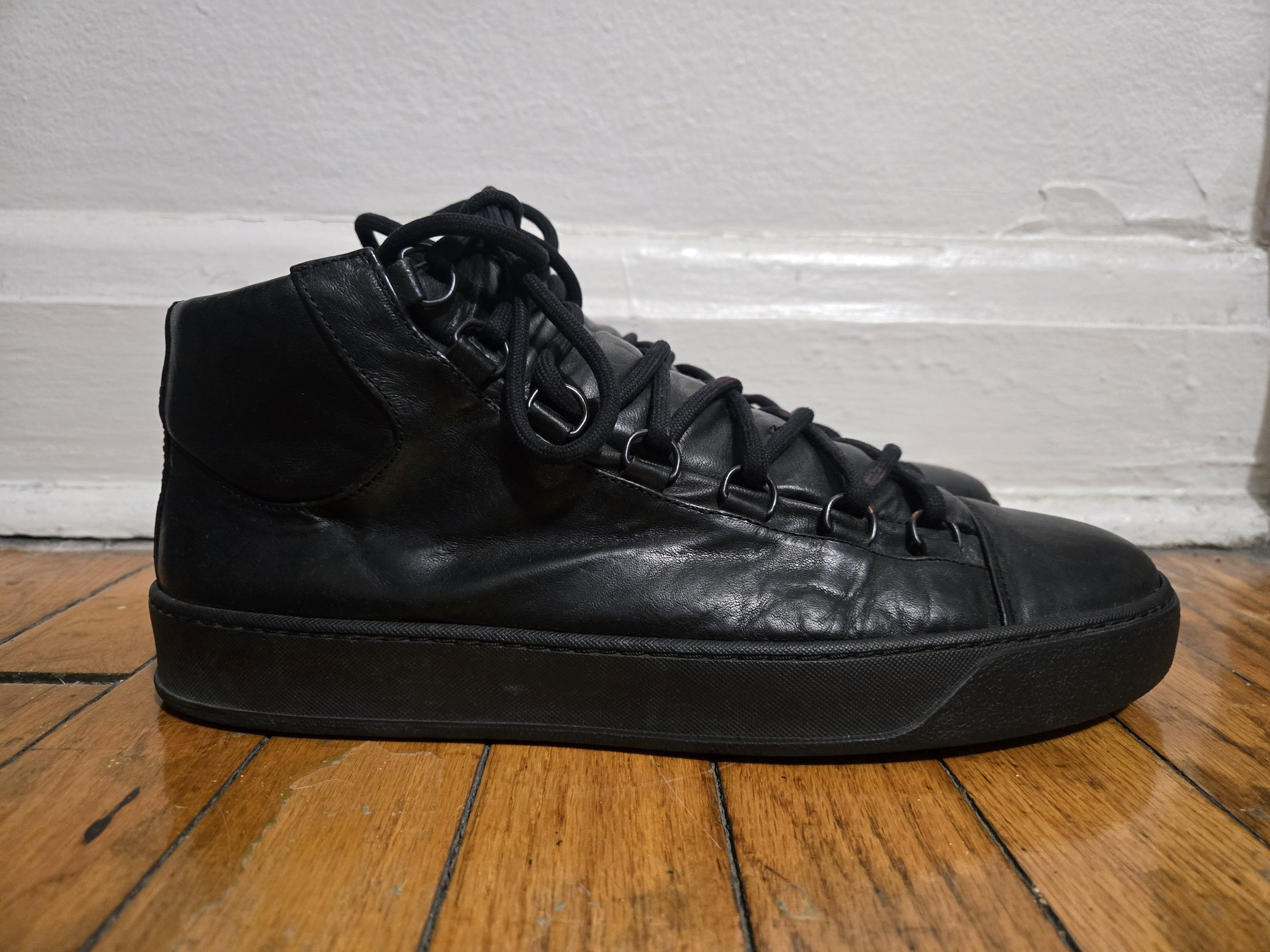 The Last Conspiracy The Last Conspiracy 10US/43EU Renato Black Leather Midtop Size US 10.5 / EU 43-44 - 1 Thumbnail