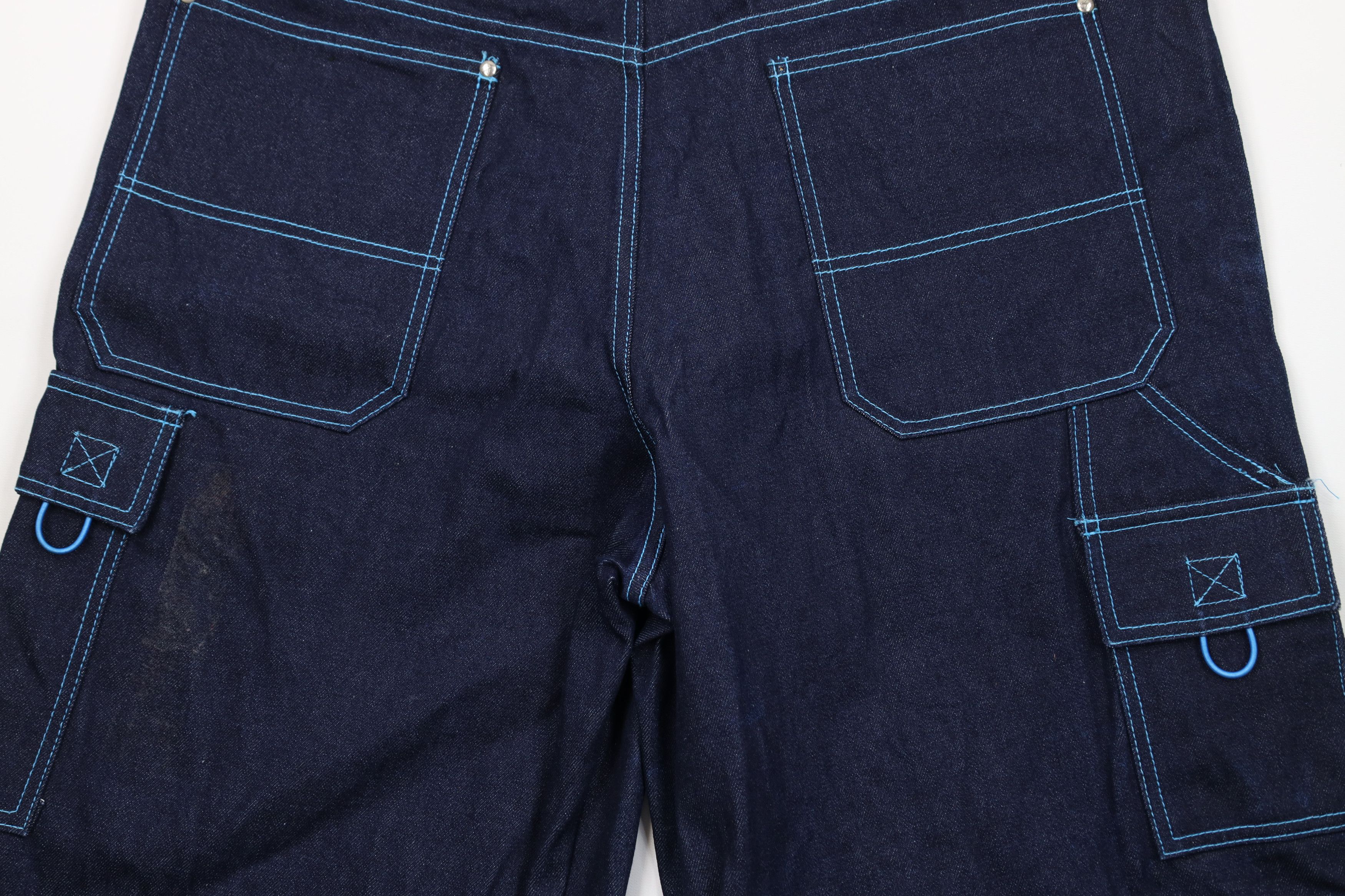 Vintage Vintage 90s Y2K Streetwear Baggy Fit Denim Cargo Shorts Blue Size US 40 / EU 56 - 11 Thumbnail