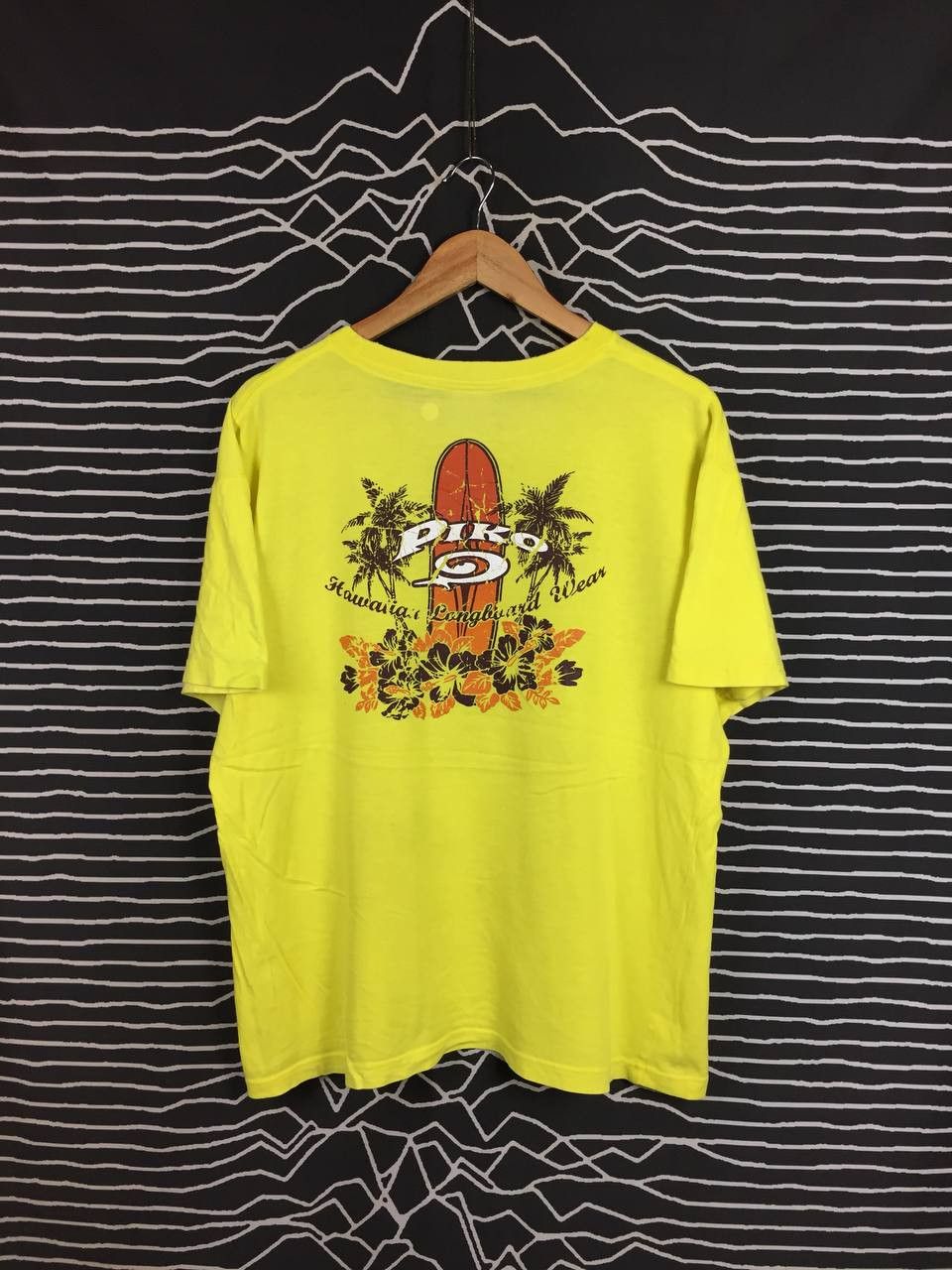 Vintage Vtg Piko Hawaiian Longboard Wear Tropical Graphic Surf Tee Size US L / EU 52-54 / 3 - 2 Thumbnail