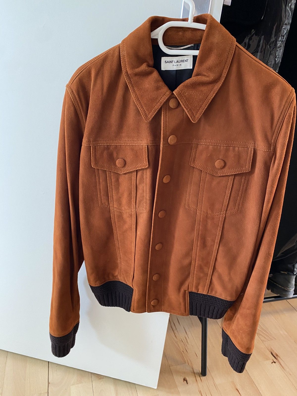 Saint Laurent Paris 🔥4300$🔥 Saint Laurent FW17 Cognac Suede Westeren Jacket Size US S / EU 44-46 / 1 - 1 Thumbnail