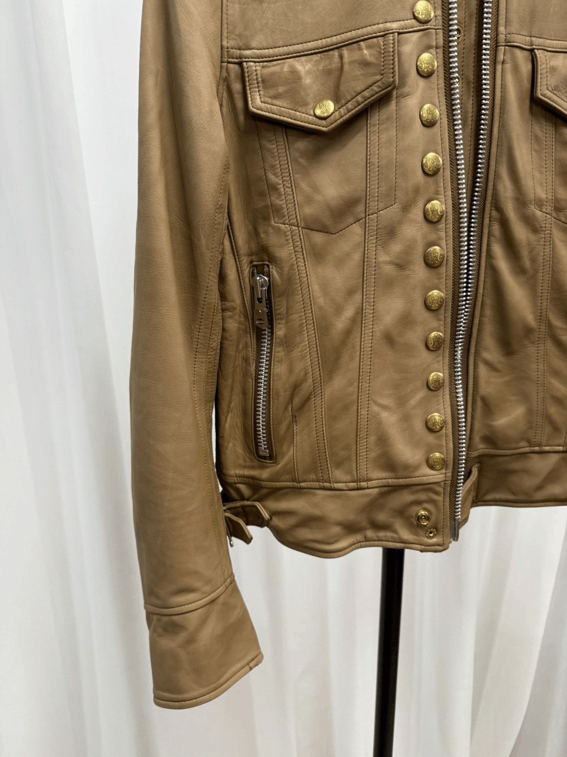 Takahiromiyashita The Soloist. Sz 46 The Soloist 16AW Sample Golden Buckle Leather Jacket Size US S / EU 44-46 / 1 - 4 Thumbnail