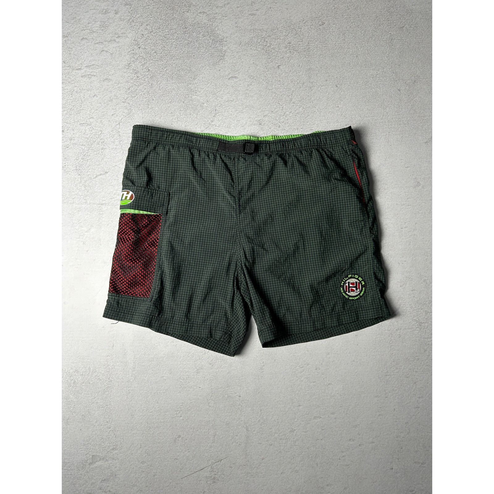 Tommy Hilfiger Vintage Tommy Hilfiger Green Board Shorts - Men's Large Size US 38 / EU 54 - 1 Thumbnail