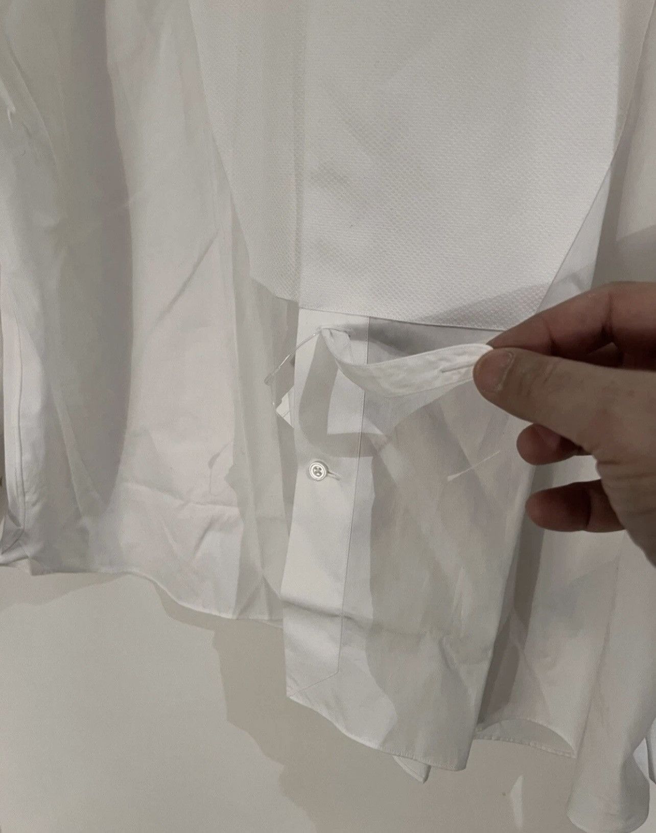 Tom Ford TOM FORD White Dress tuxedo Shirt Size 15 39 Long Sleeves Size US M / EU 48-50 / 2 - 12 Thumbnail