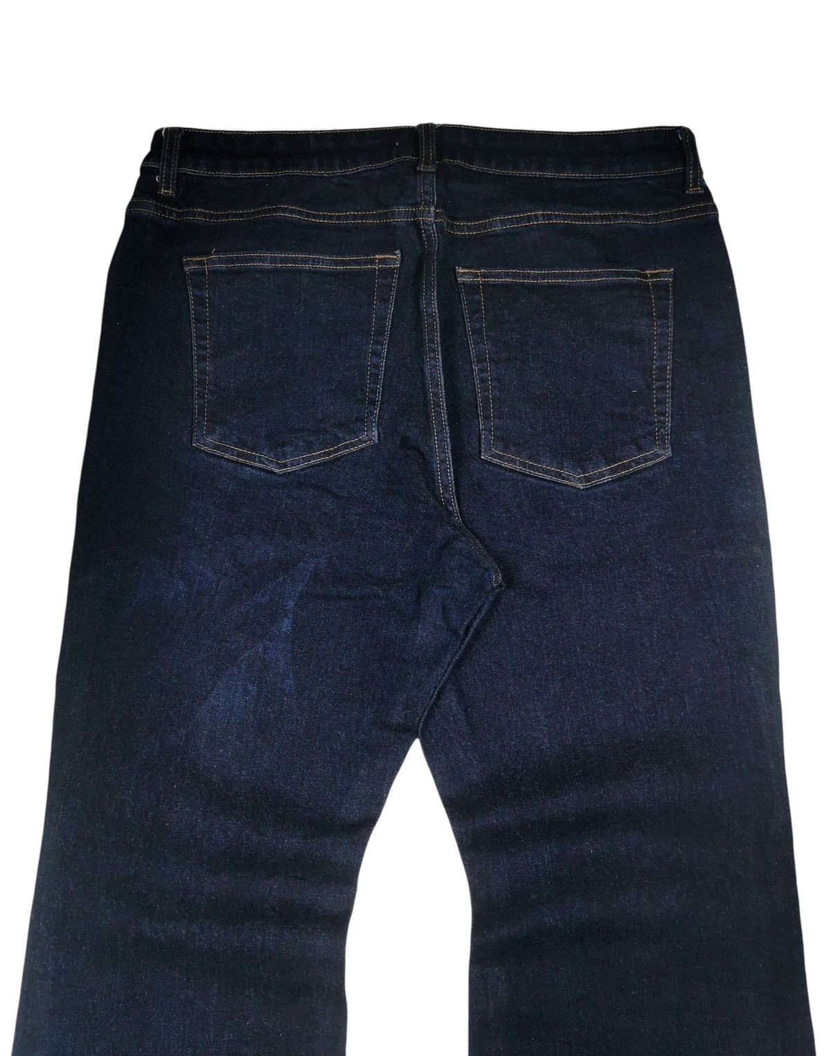 GU GU Japanese Brand Flare Dark Blue Jeans Size US 33 - 5 Thumbnail