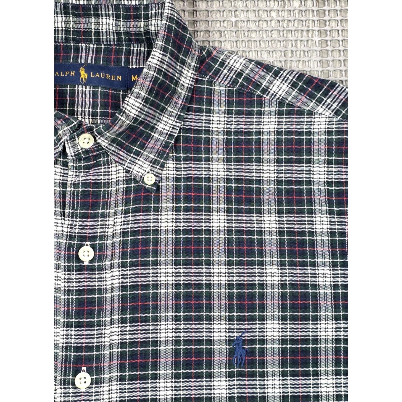 Polo Ralph Lauren Polo Ralph Lauren Button-Up Shirt M Multicolor Plaid Long Sleeve Oxfor d Oxford Iconic OCBD Size US M / EU 48-50 / 2 - 3 Thumbnail