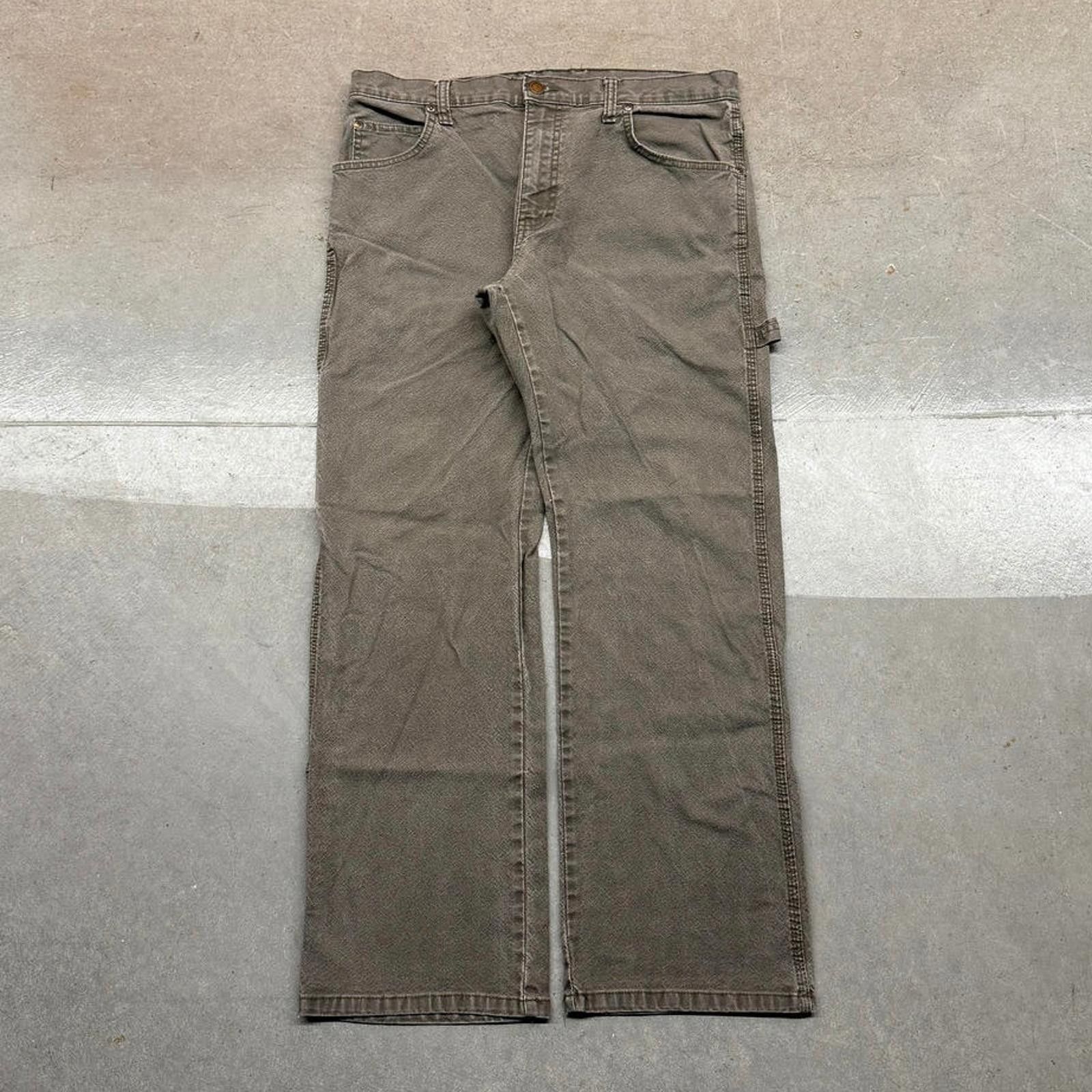 Dickies Dickies Faded Straight Leg Carpenter Jeans 34x29 Size US 29 - 2 Thumbnail