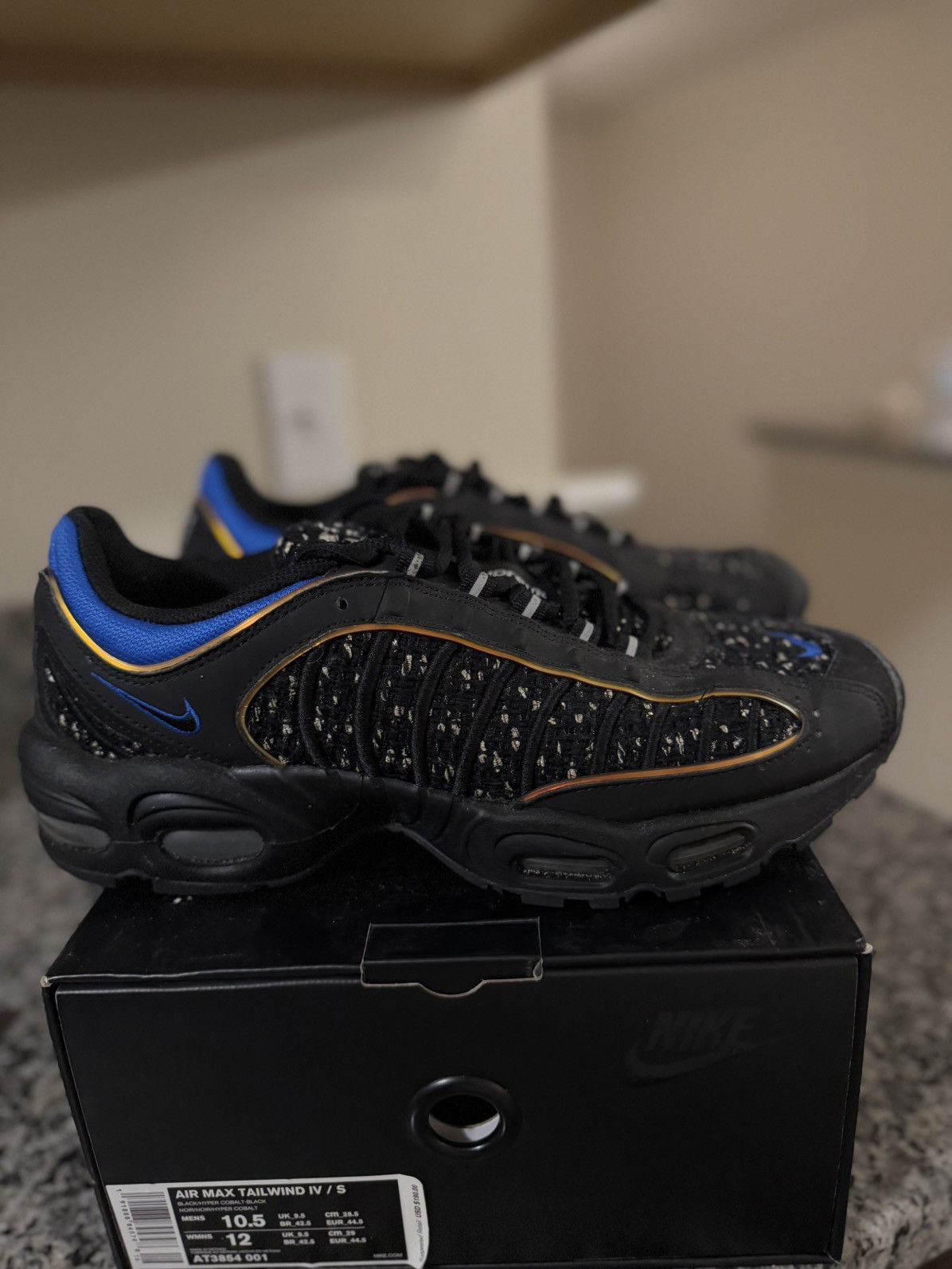 Nike Air Max Tailwind X Supreme Black Men's Cobalt