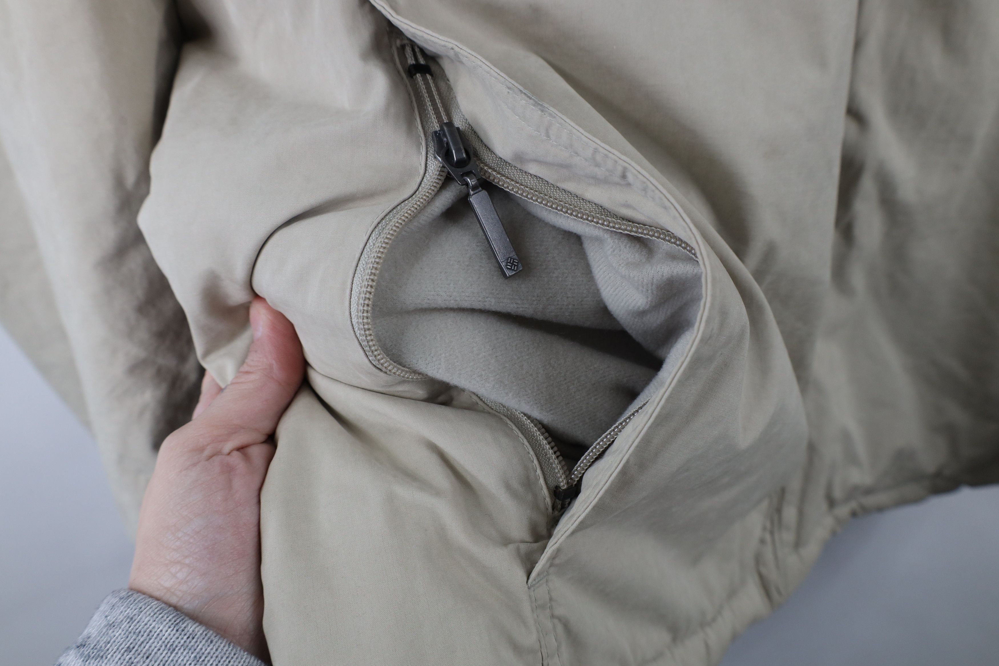 Columbia × Vintage Vintage 90s Columbia Lined Full Zip Bomber Jacket Beige Size US XL / EU 56 / 4 - 7 Thumbnail