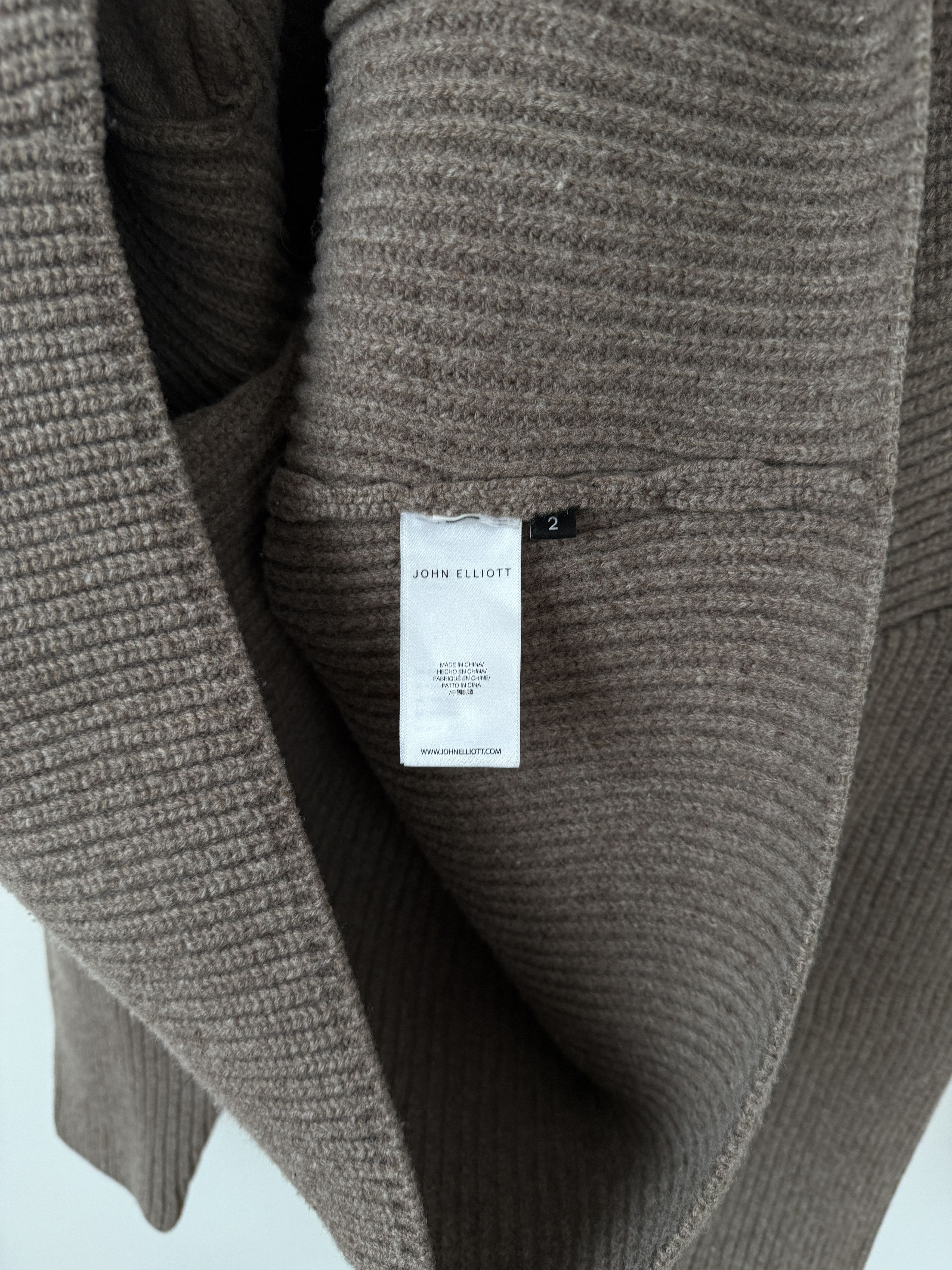 John Elliott John Elliott Dakota Knit Poncho Wheat Size US M / EU 48-50 / 2 - 14 Thumbnail